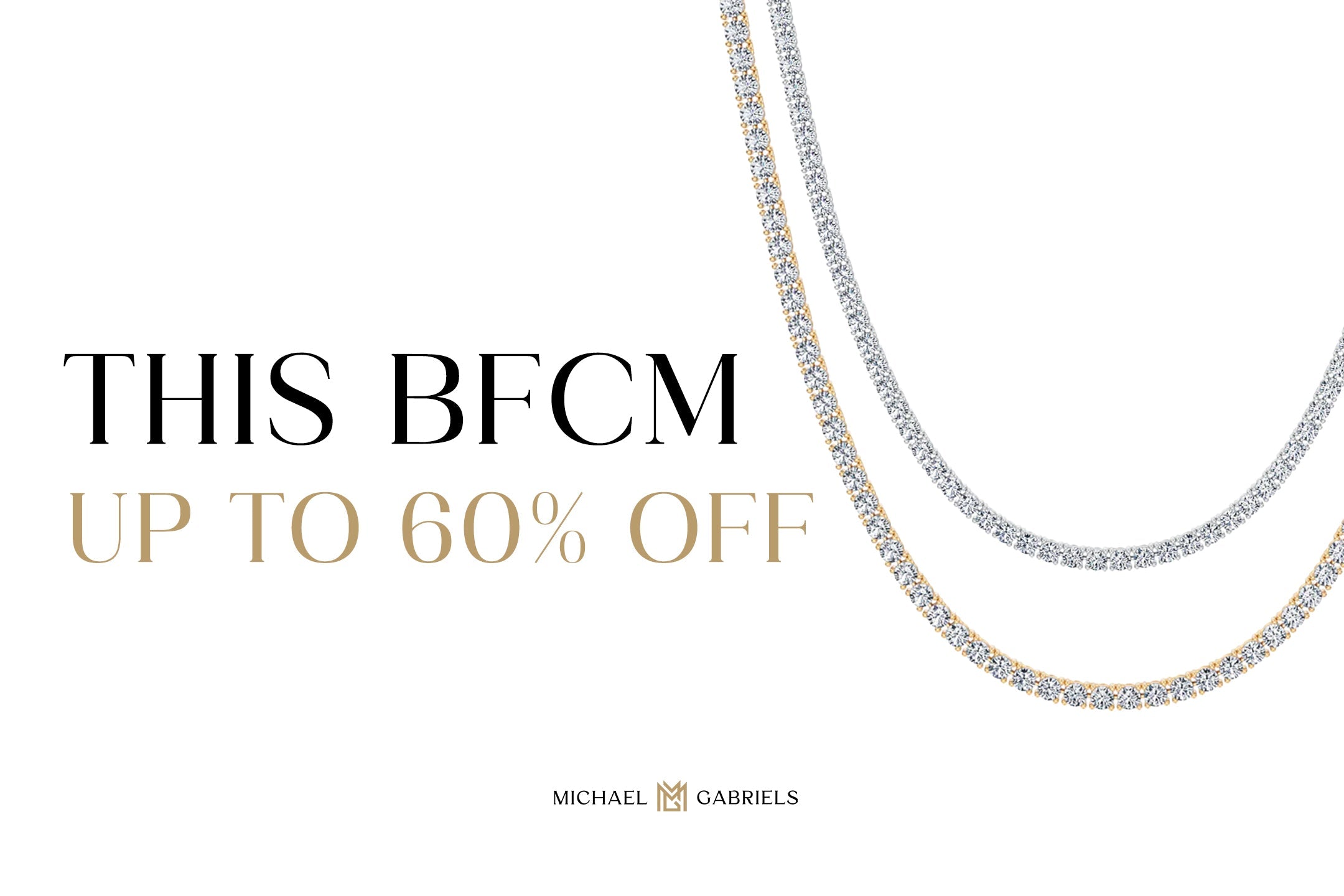 Black Friday Lab Grown Diamond Tennis Necklace