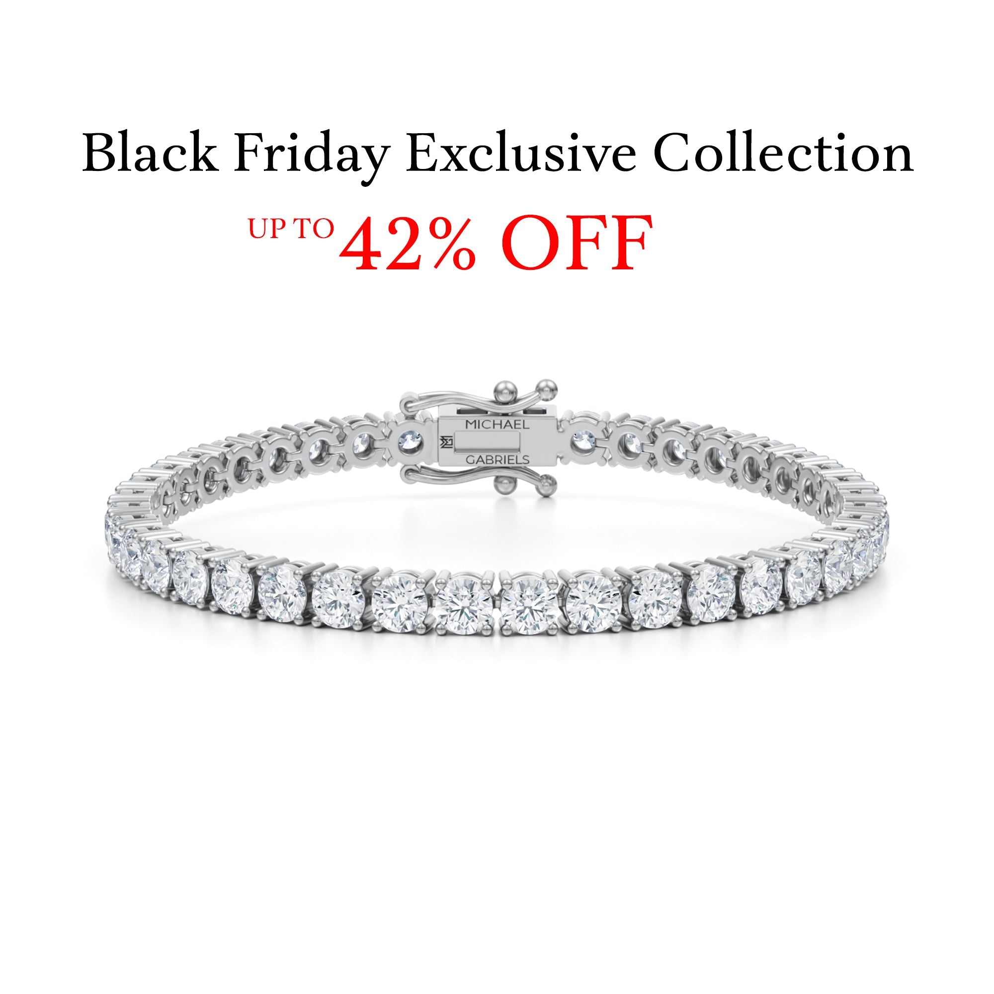 Black Friday Lab Grown Diamond Tennis Bracelets
