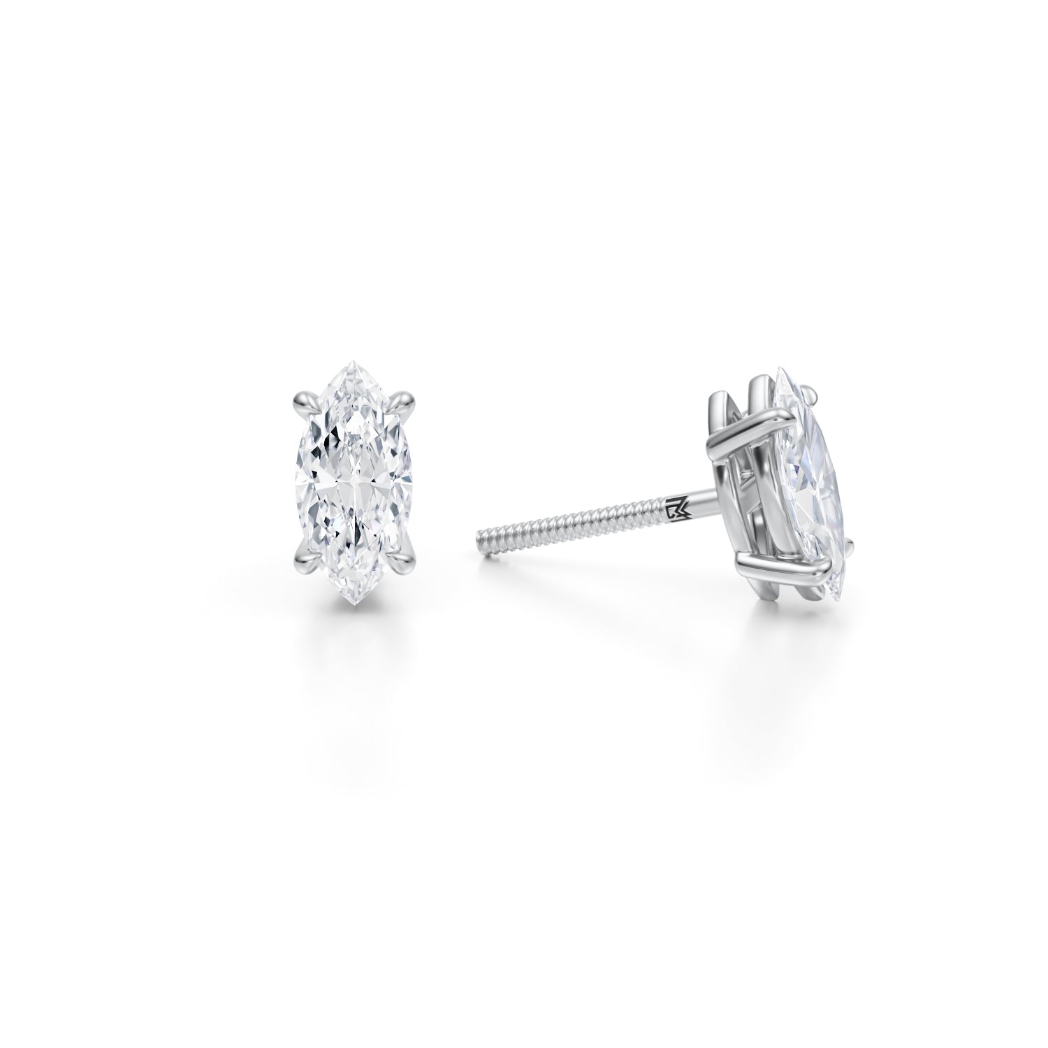 1.25 Carat Marquise Lab Grown Diamond Stud Earrings - Michael Gabriels