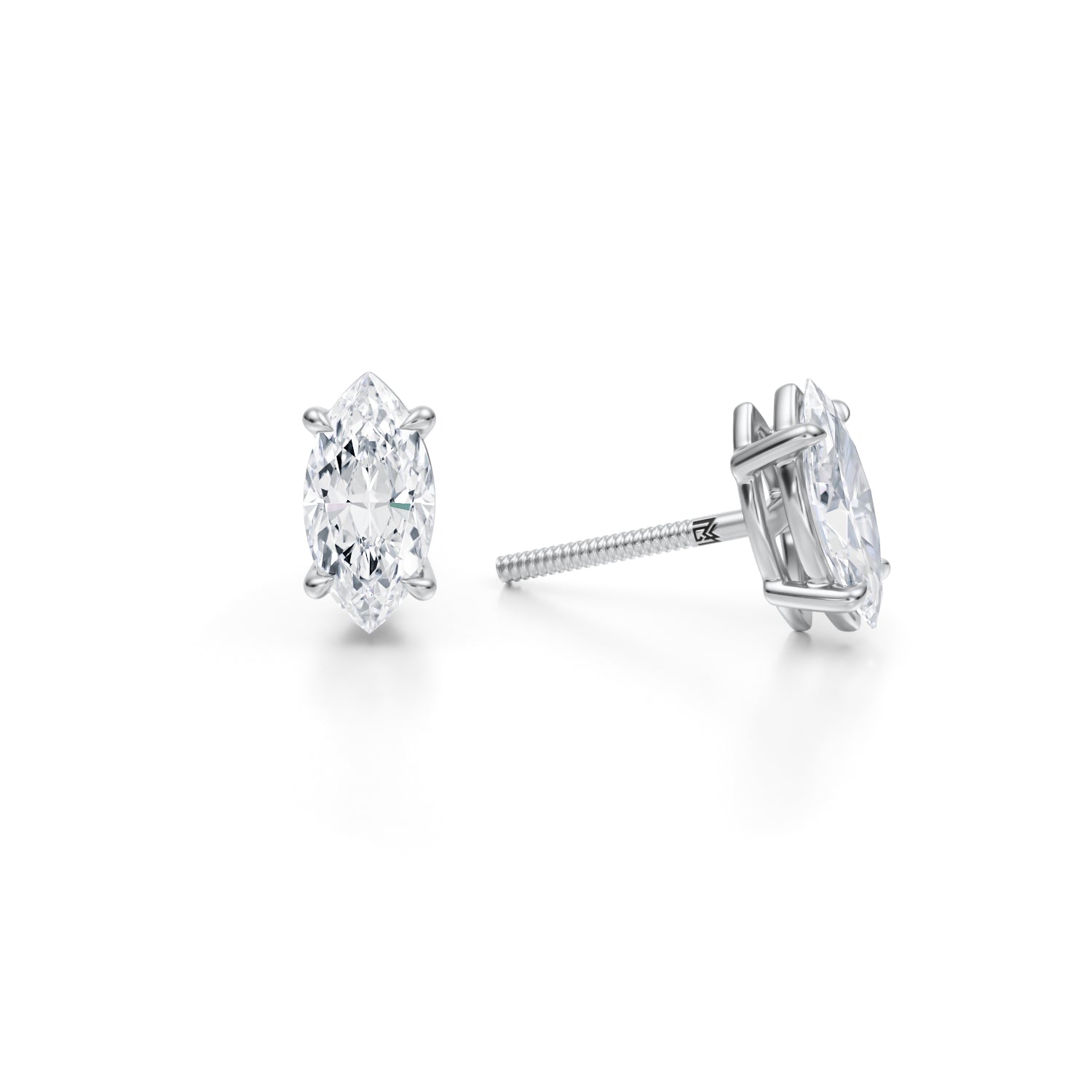 1.5 Carat Marquise Lab Grown Diamond Stud Earrings - Michael Gabriels