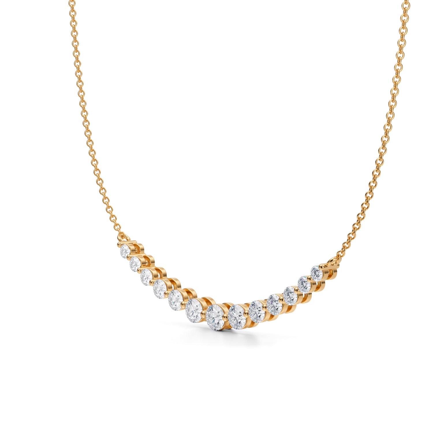 1 Carat Smile Lab Grown Diamond Necklace - Michael Gabriels