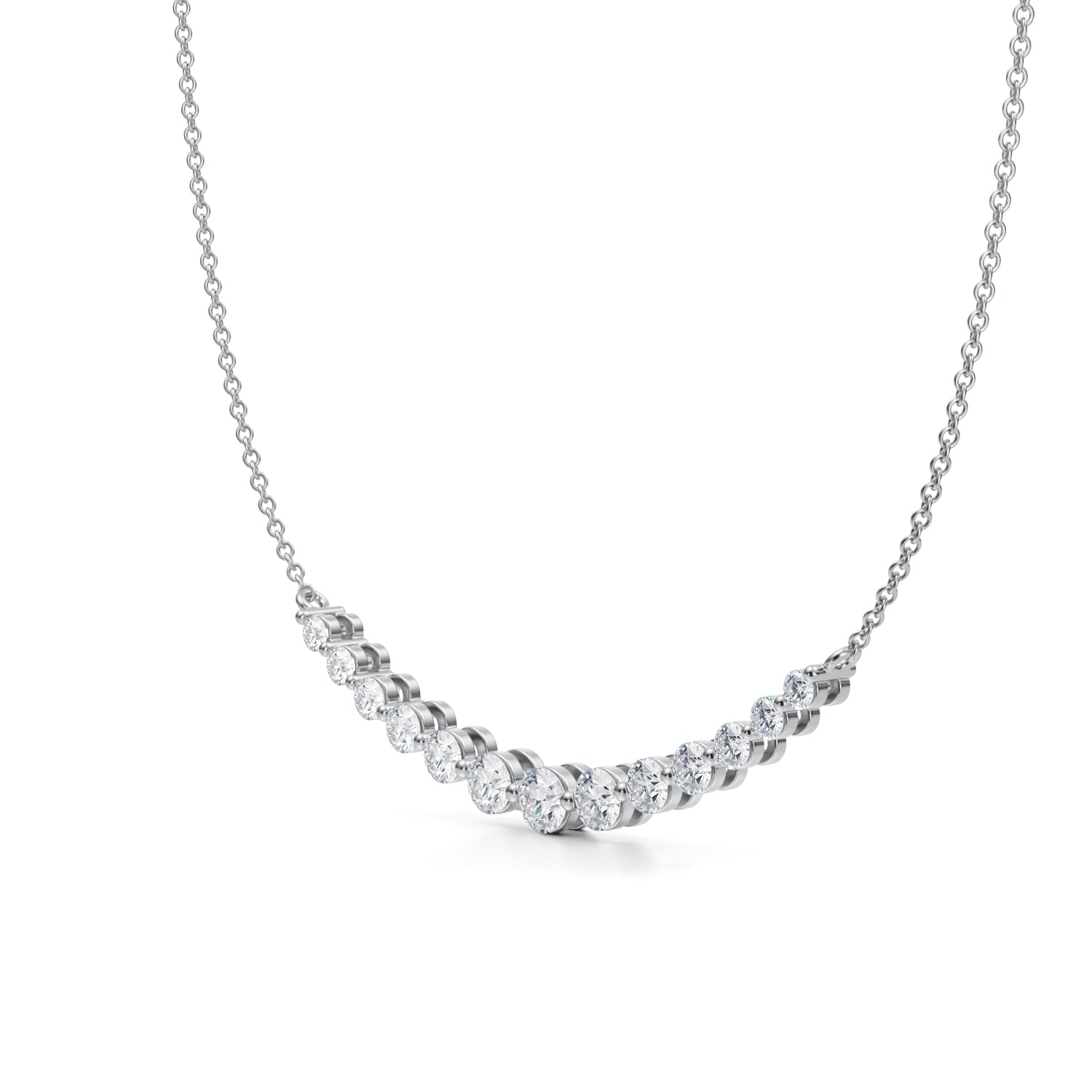 1 Carat Smile Lab Grown Diamond Necklace - Michael Gabriels