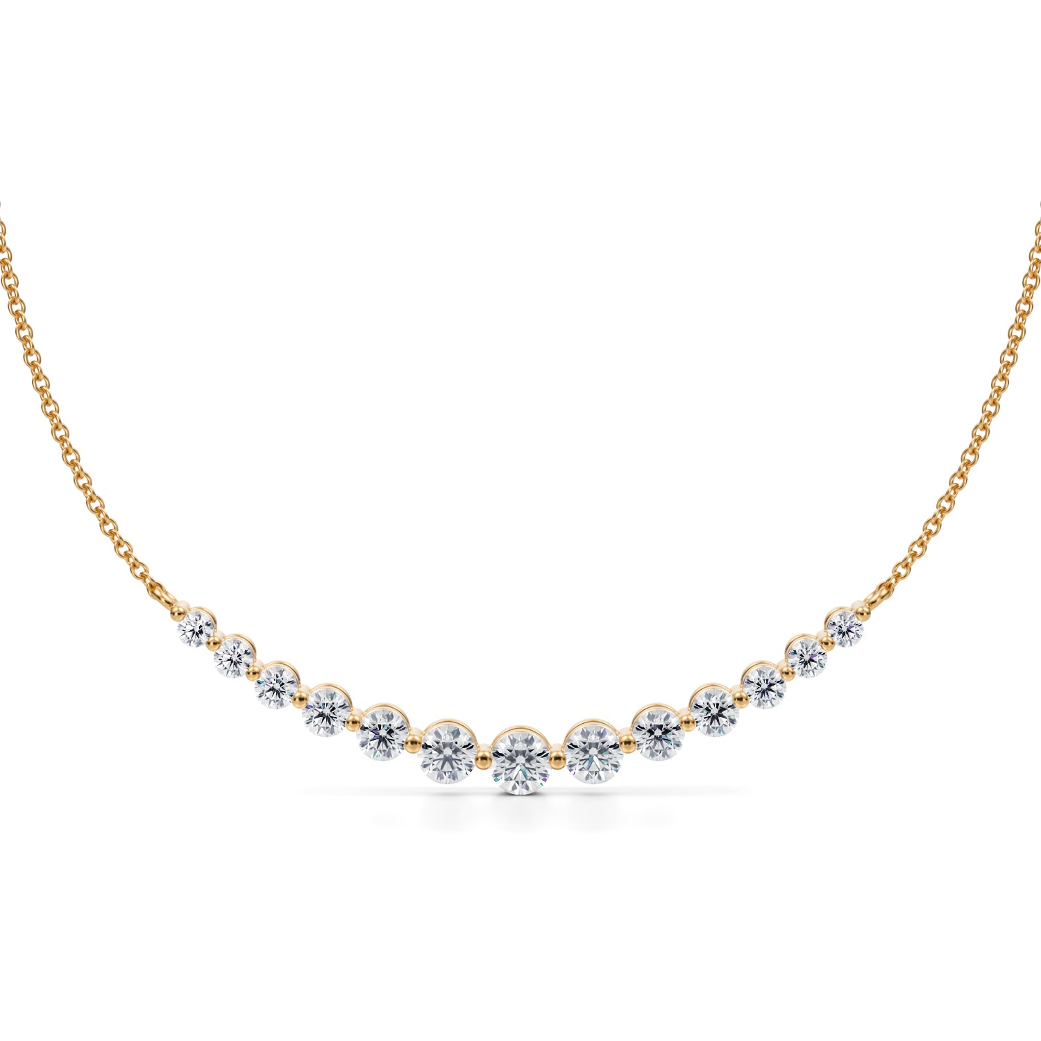 1 Carat Smile Lab Grown Diamond Necklace - Michael Gabriels