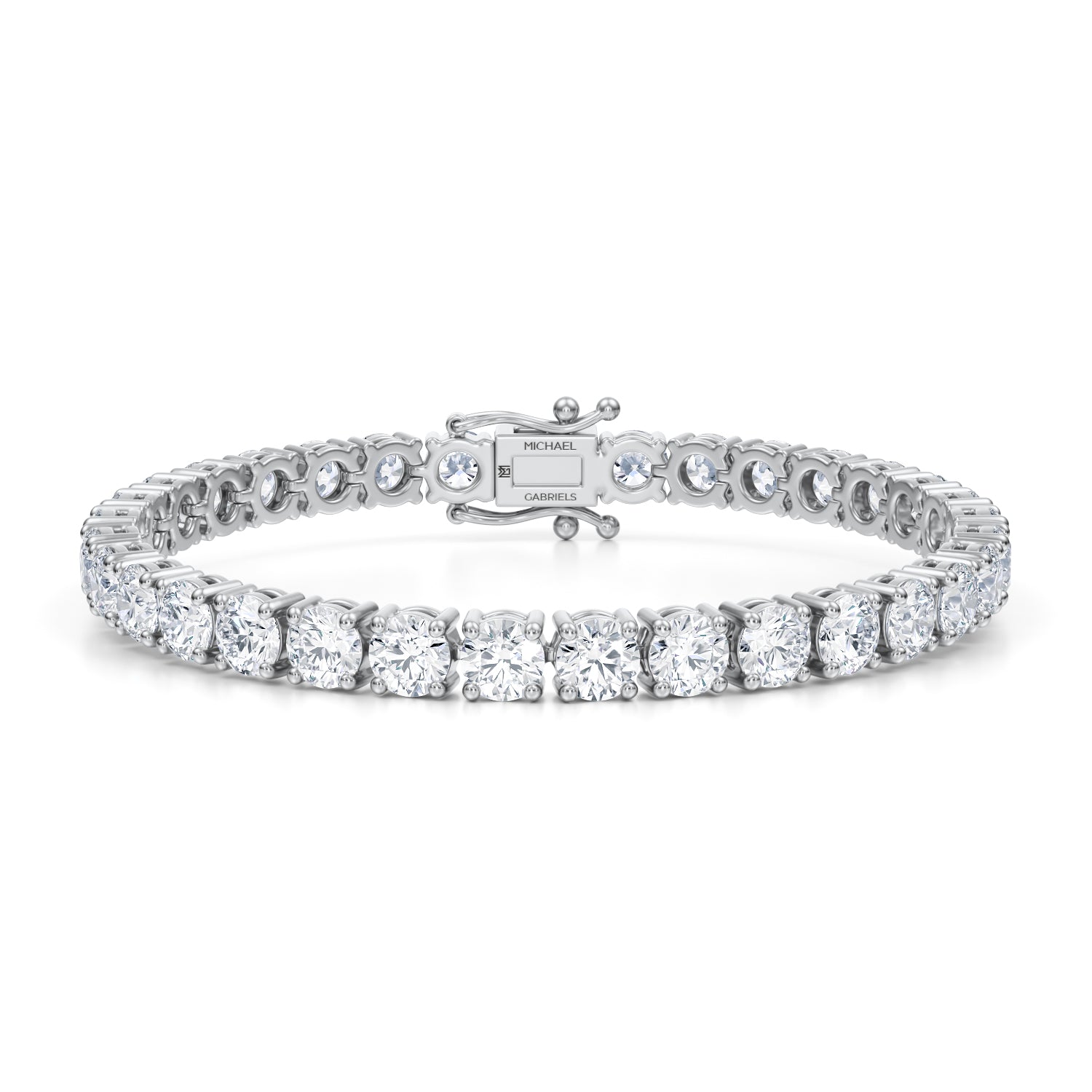 18 Carat Lab Grown Diamond Tennis Bracelet - Michael Gabriels