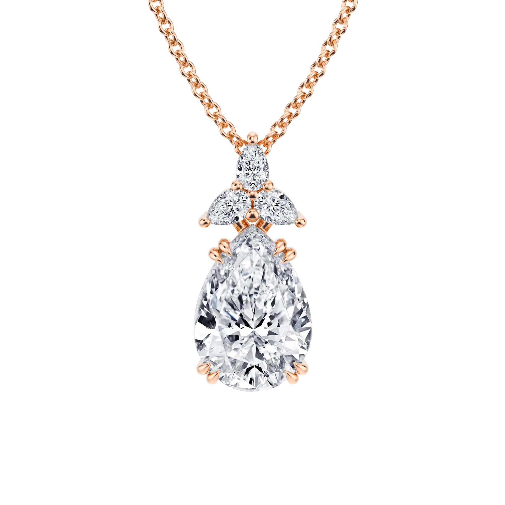 2.5 Carat Pear Fancy Shape Pendant - Michael Gabriels