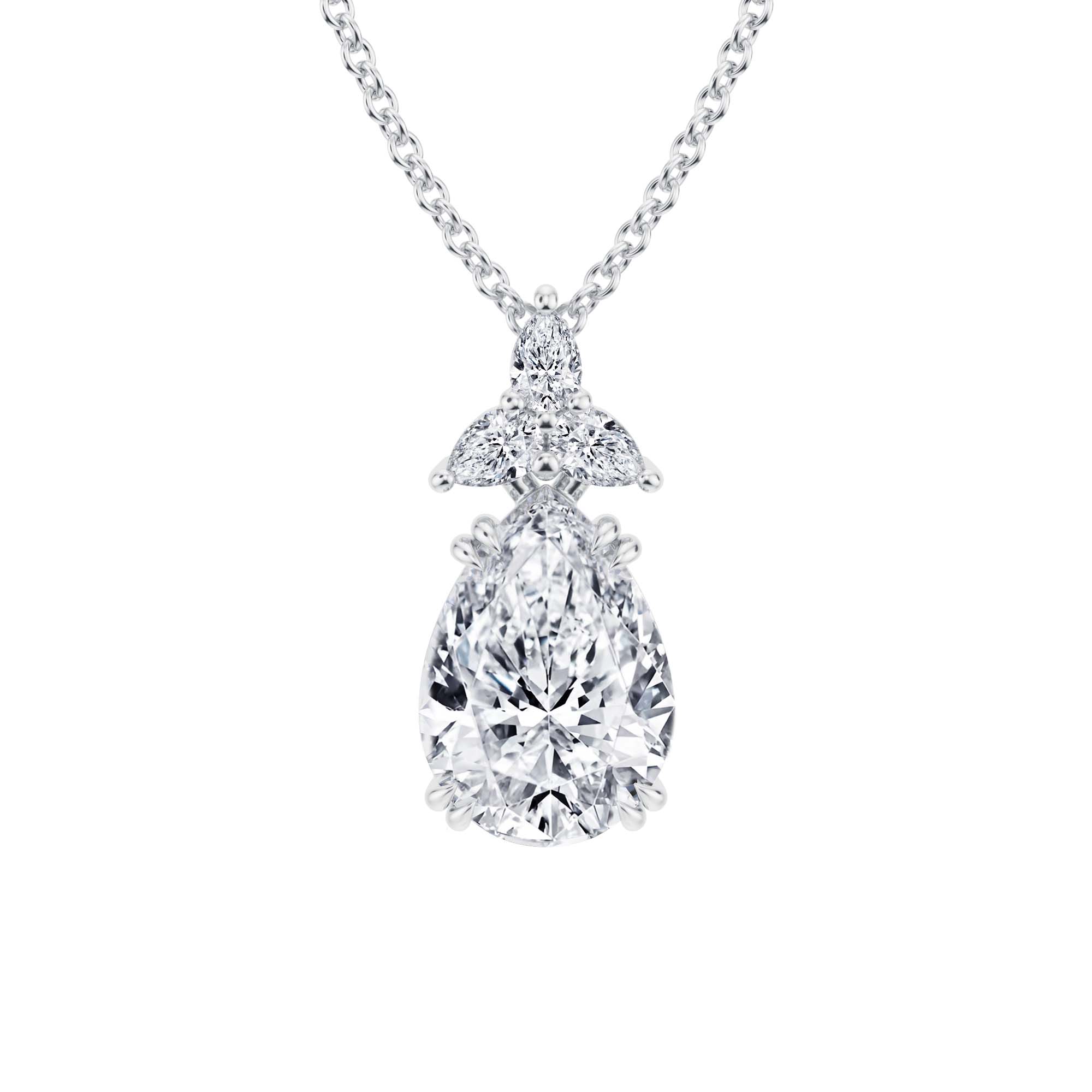 2.5 Carat Pear Fancy Shape Pendant - Michael Gabriels