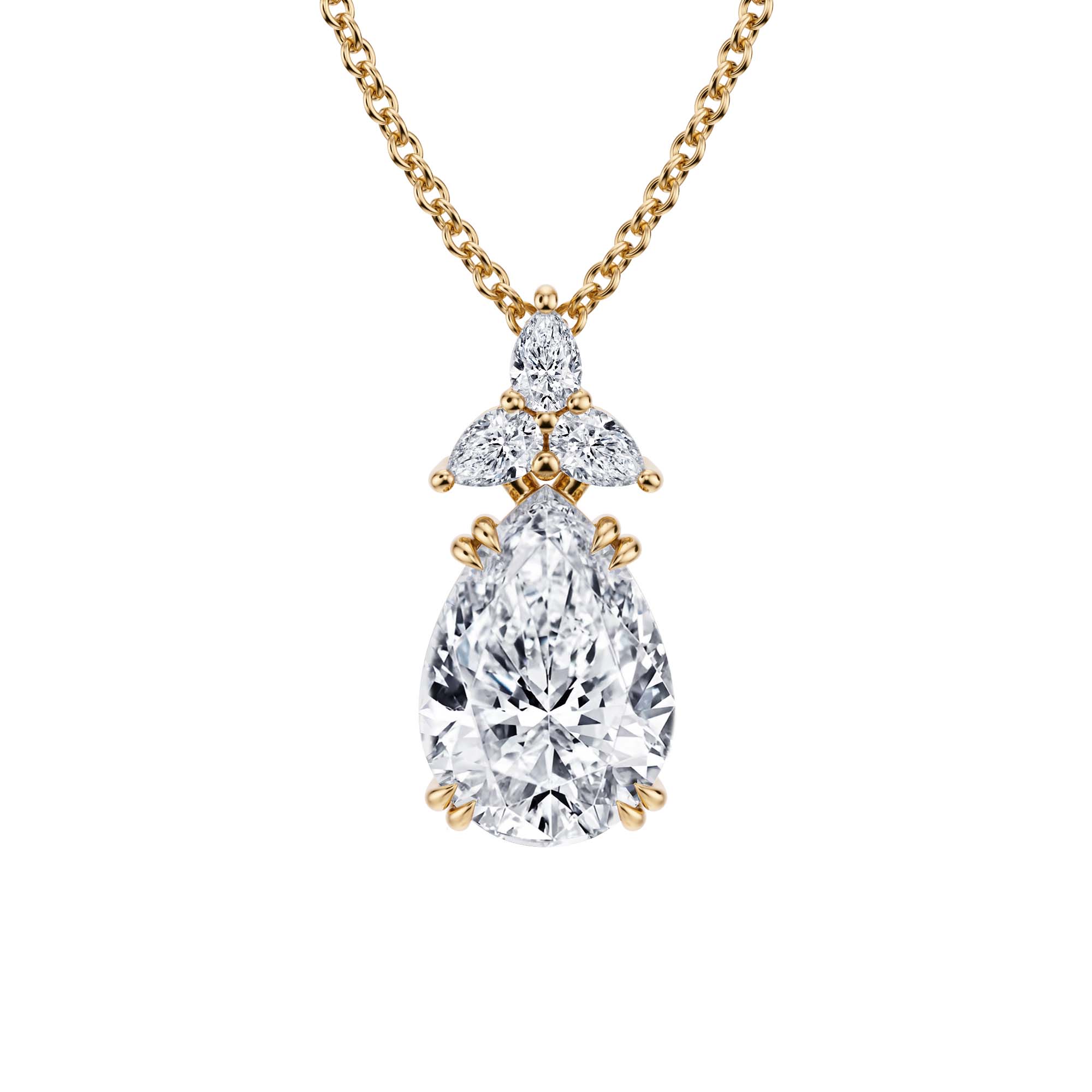 2.5 Carat Pear Fancy Shape Pendant - Michael Gabriels