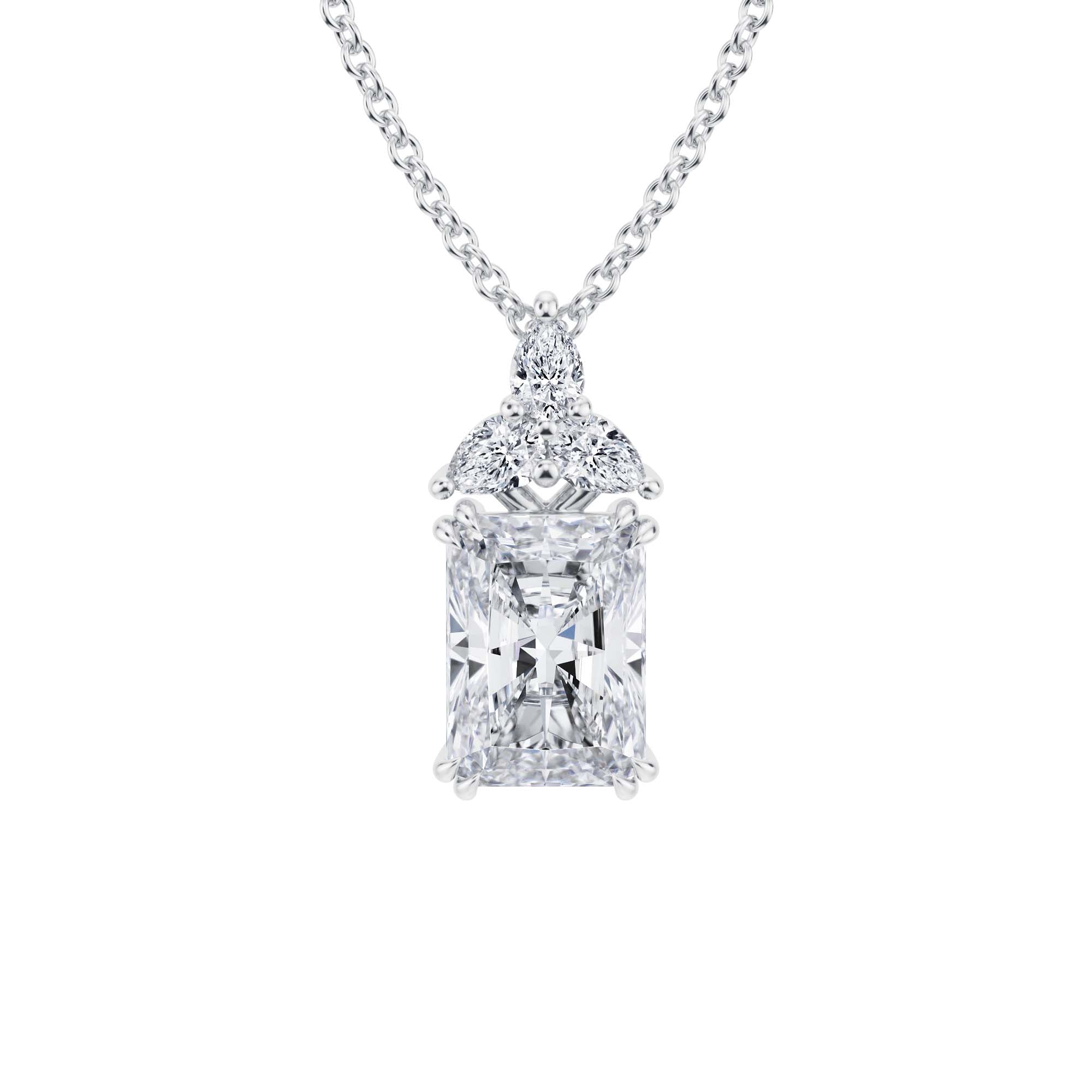2.5 Carat Radiant Fancy Shape Pendant - Michael Gabriels