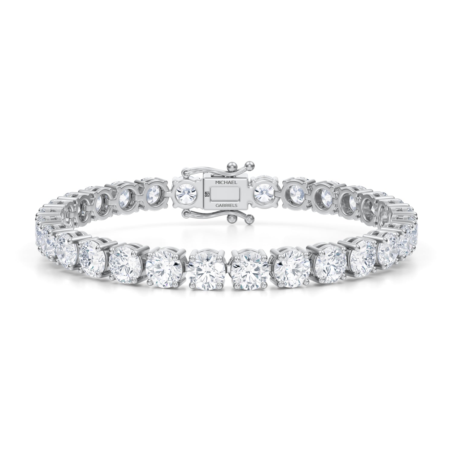 20 Carat Lab Grown Diamond Tennis Bracelet - Michael Gabriels