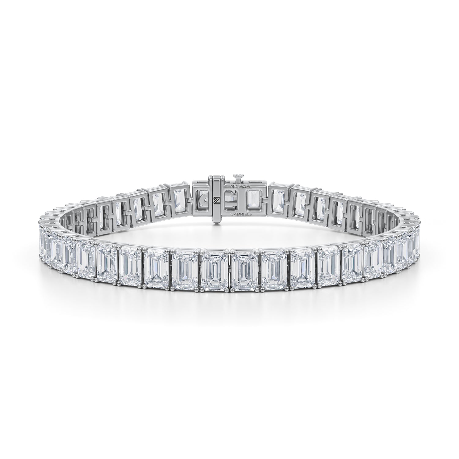 25 Carat Emerald Tennis Bracelet - Michael Gabriels