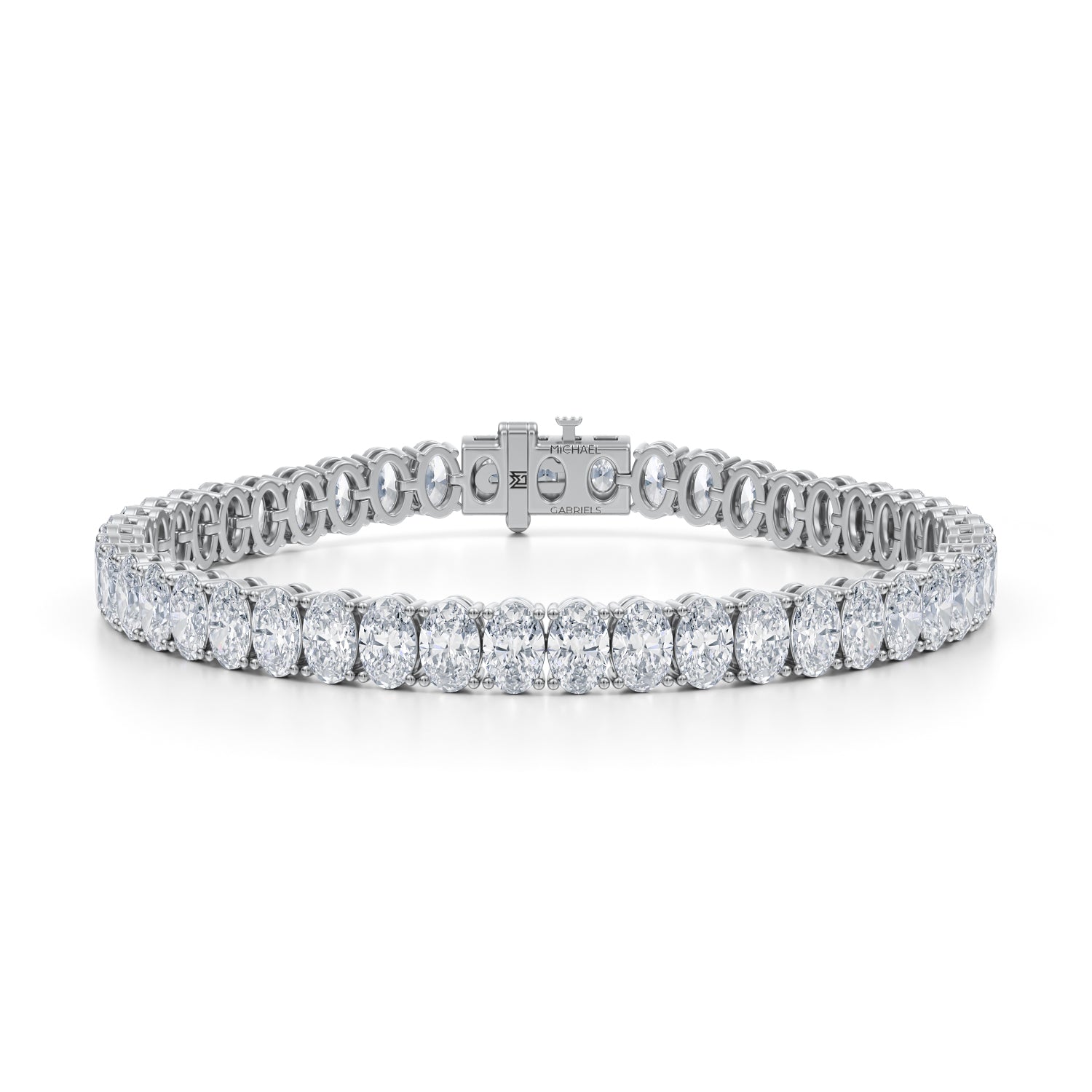 25 Carat Oval Tennis Bracelet - Michael Gabriels