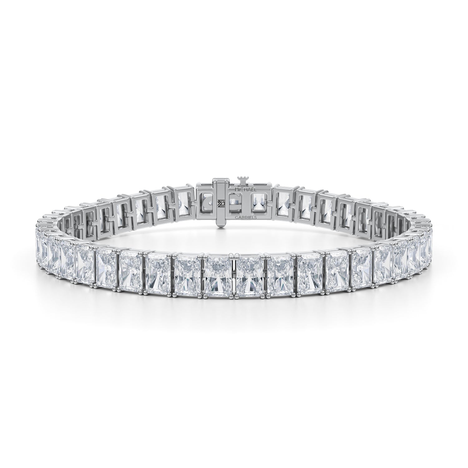 25 Carat Radiant Tennis Bracelet - Michael Gabriels