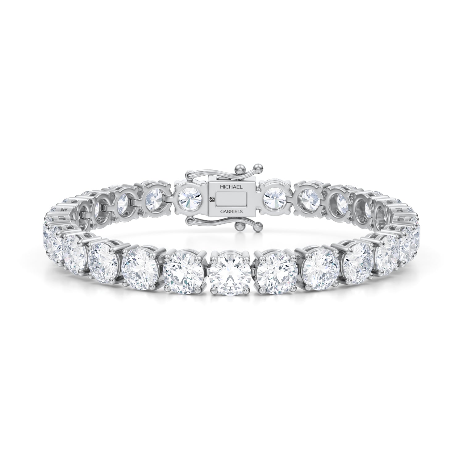26 Carat Lab Grown Diamond Tennis Bracelet - Michael Gabriels