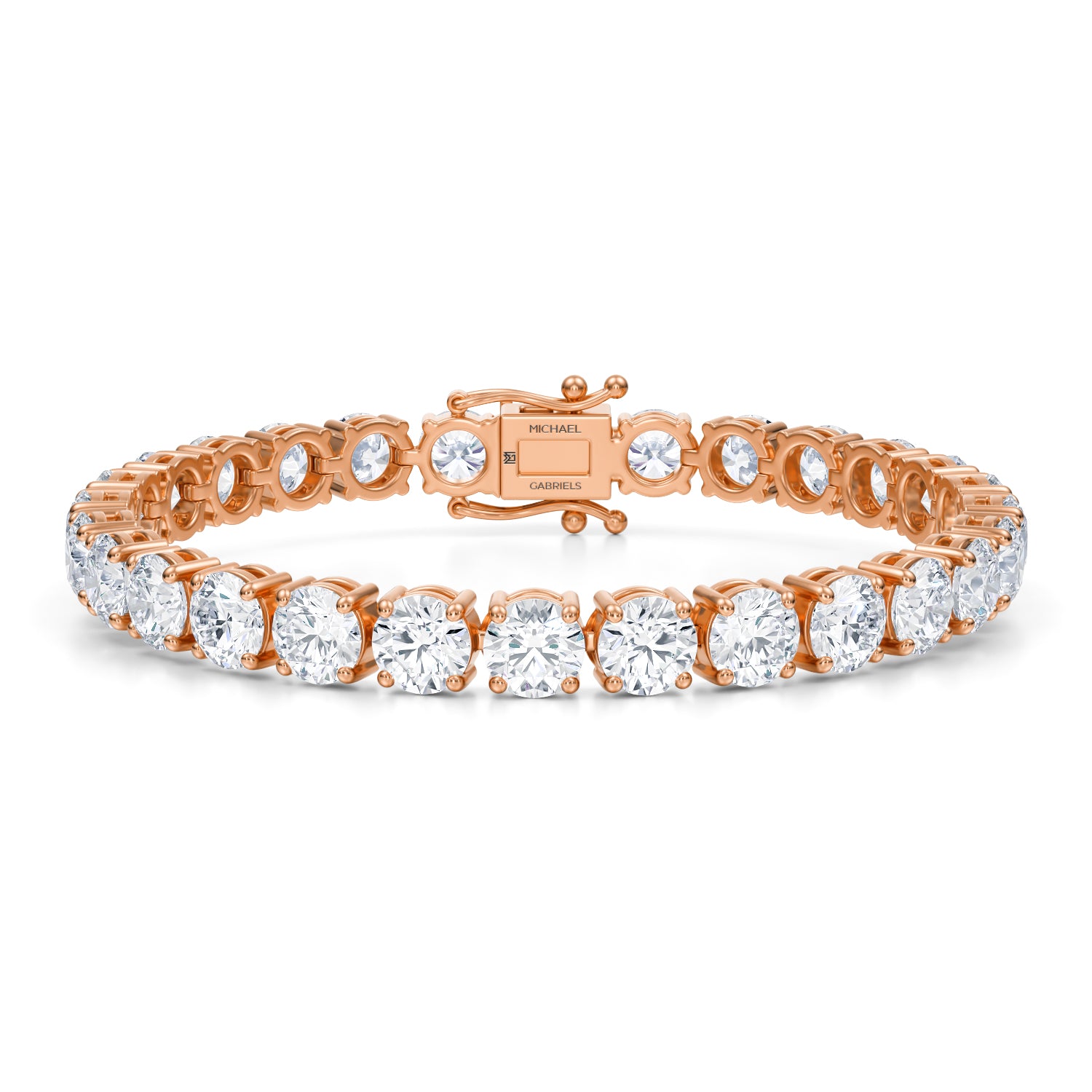 28 Carat Lab Grown Diamond Tennis Bracelet - Michael Gabriels