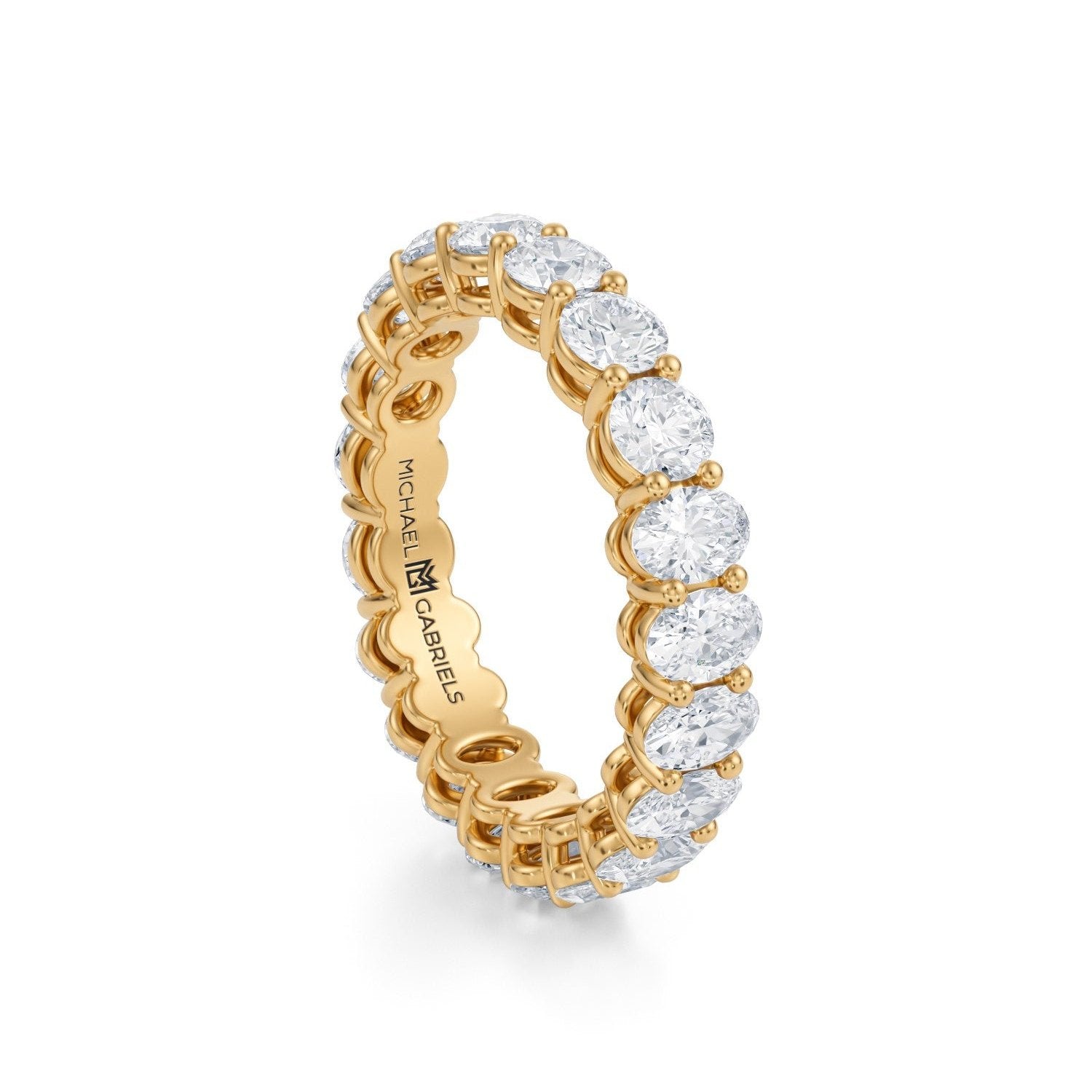 3 Carat Oval And Round Eternity Ring - Michael Gabriels