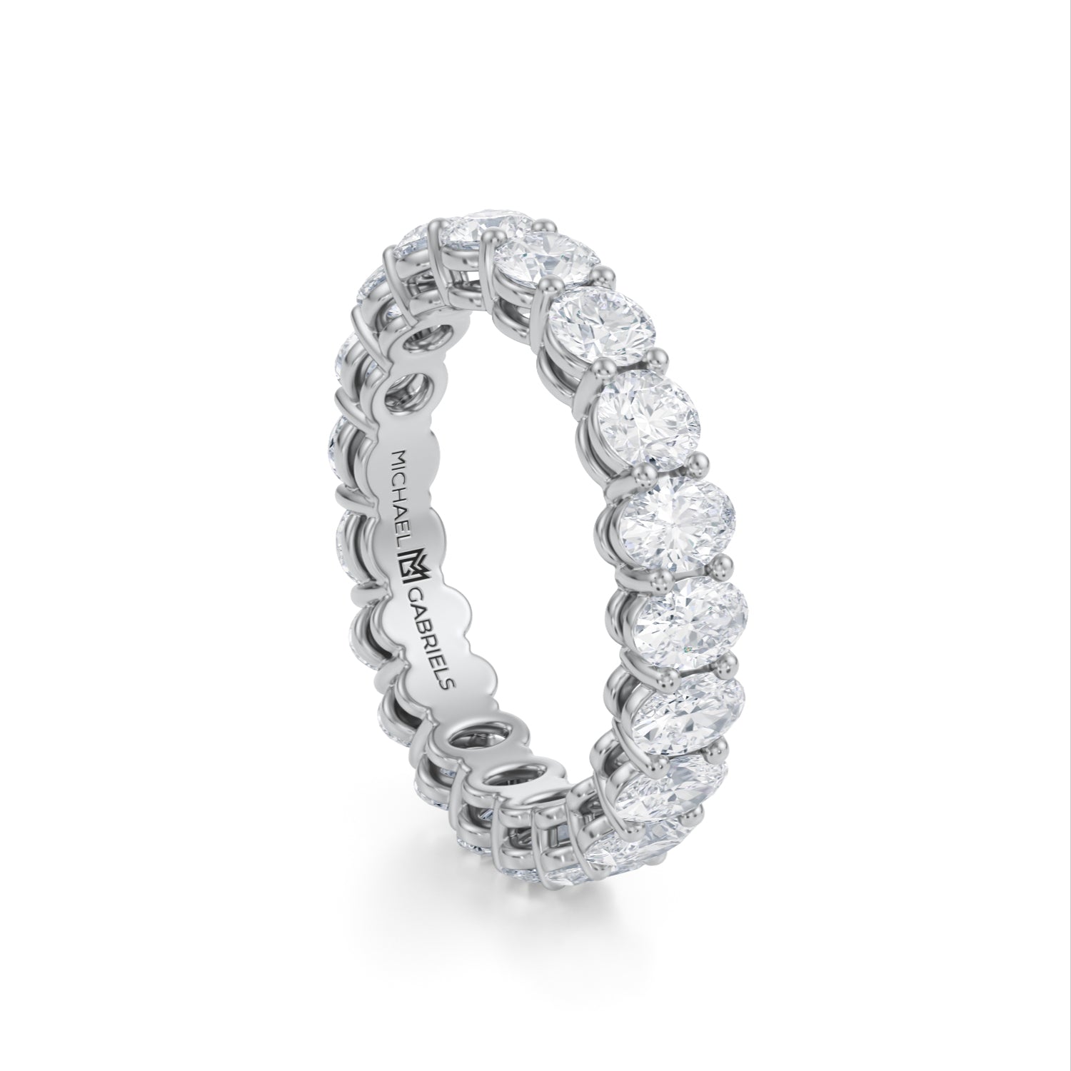 3 Carat Oval And Round Eternity Ring - Michael Gabriels
