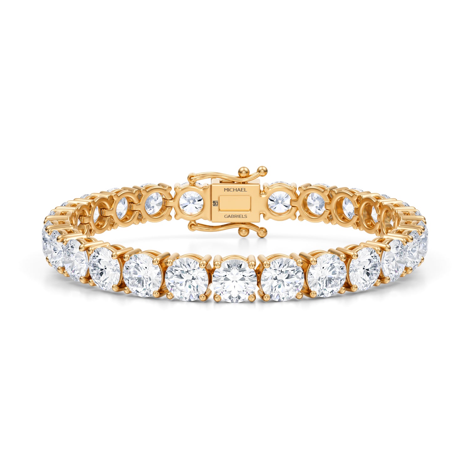 30 Carat Lab Grown Diamond Tennis Bracelet - Michael Gabriels