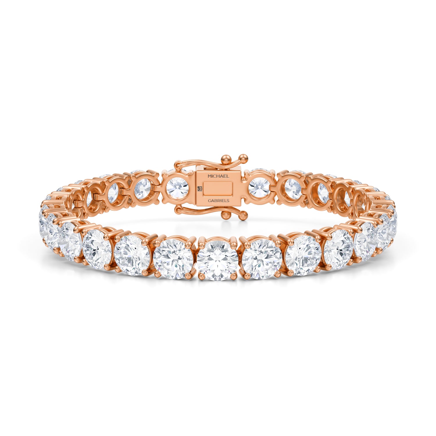 30 Carat Lab Grown Diamond Tennis Bracelet - Michael Gabriels