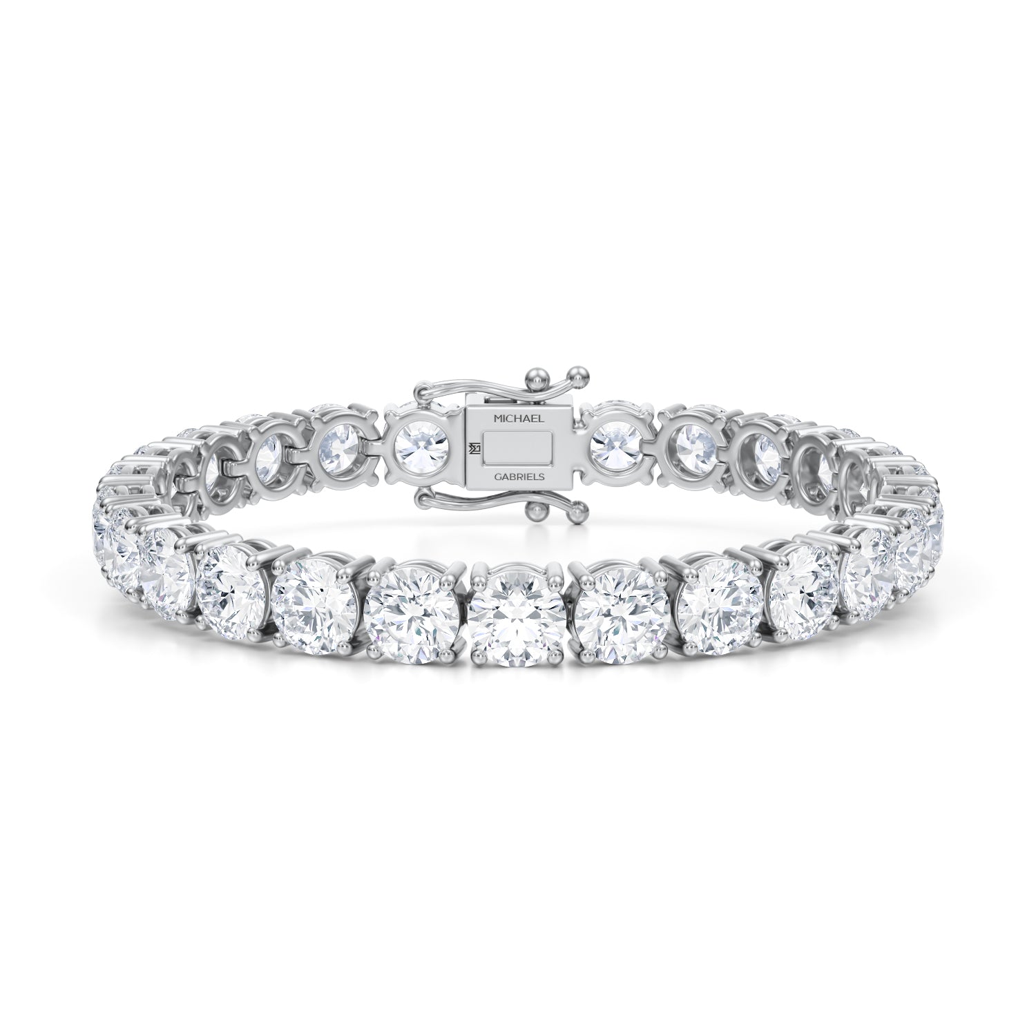 30 Carat Lab Grown Diamond Tennis Bracelet - Michael Gabriels