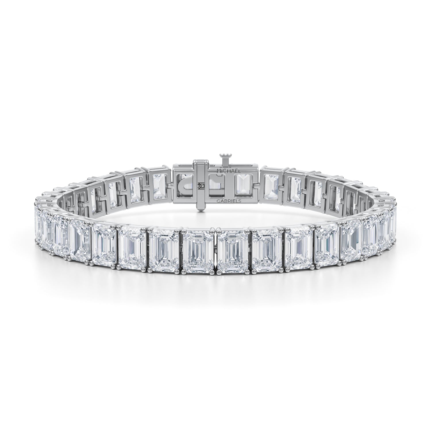 35 Carat Emerald Tennis Bracelet - Michael Gabriels