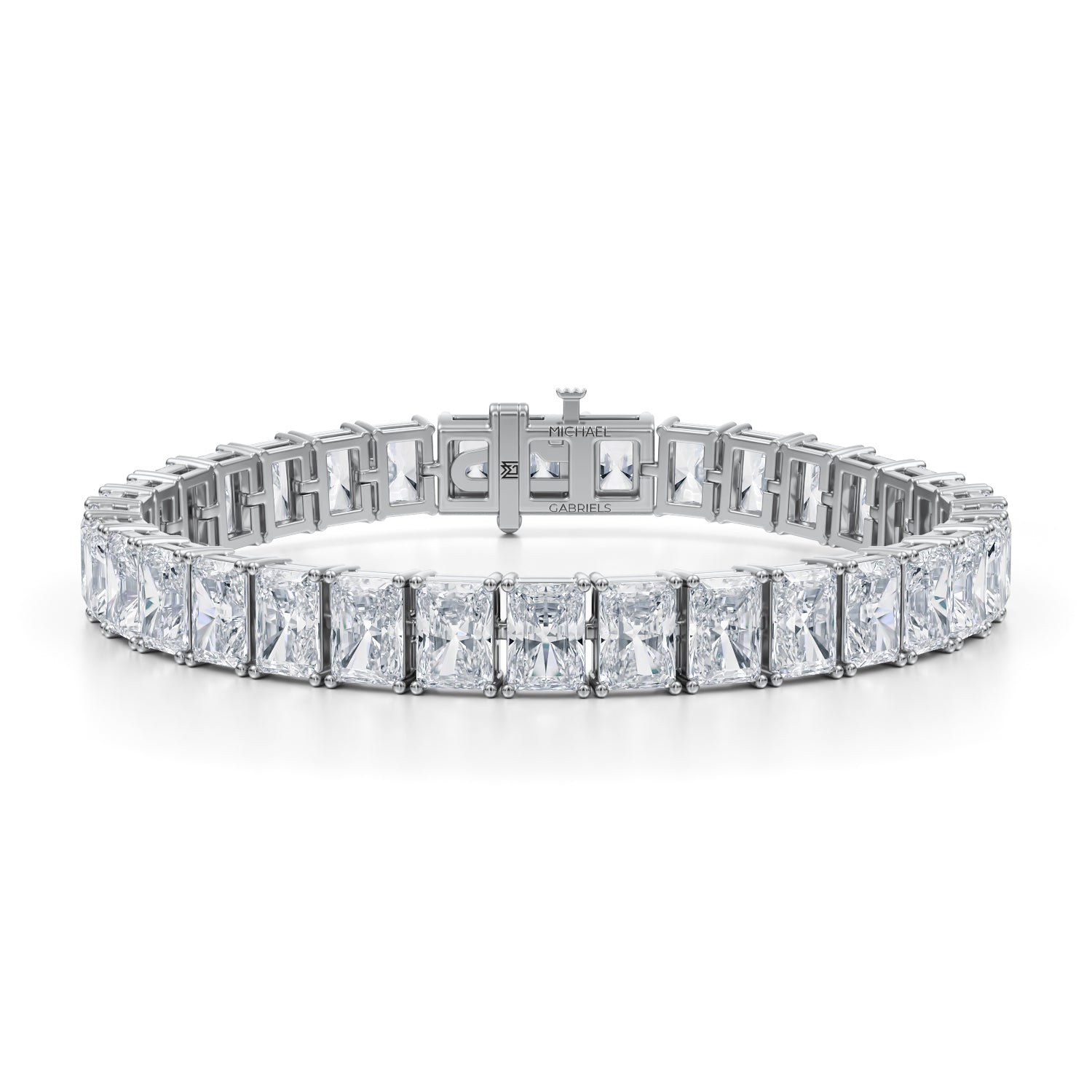 35 Carat Radiant Tennis Bracelet - Michael Gabriels