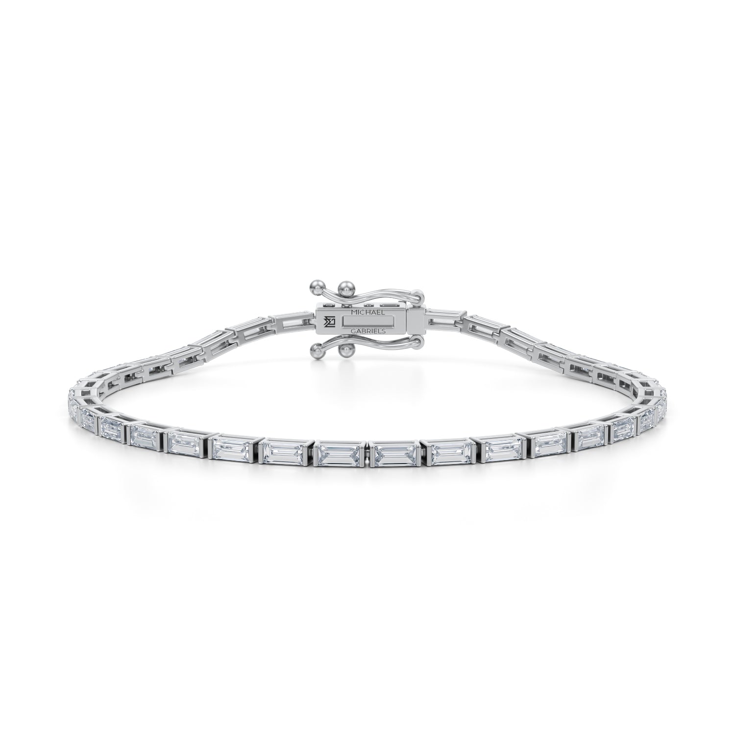 4 Carat Baugette Tennis Bracelet - Michael Gabriels