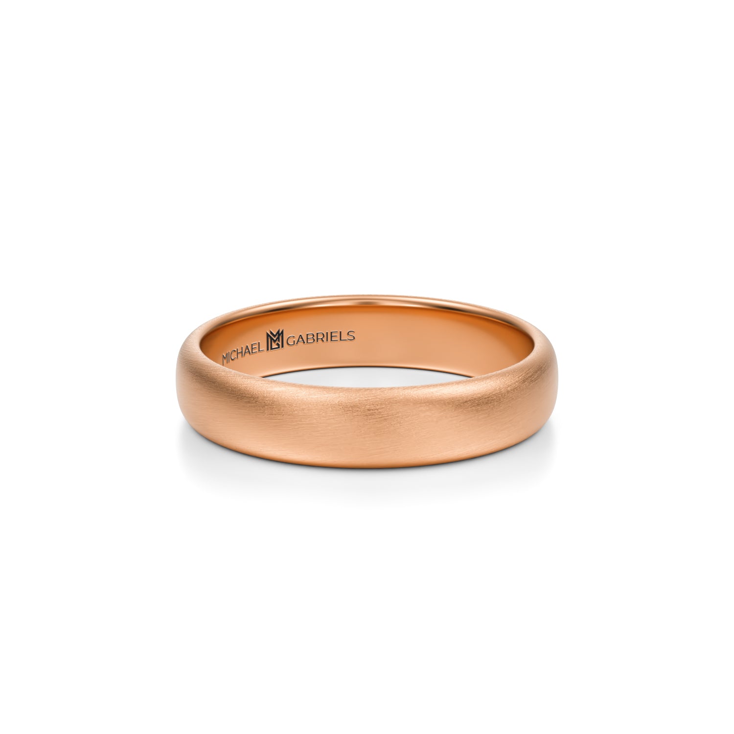 4mm Mens Wedding Band - Matte - Michael Gabriels
