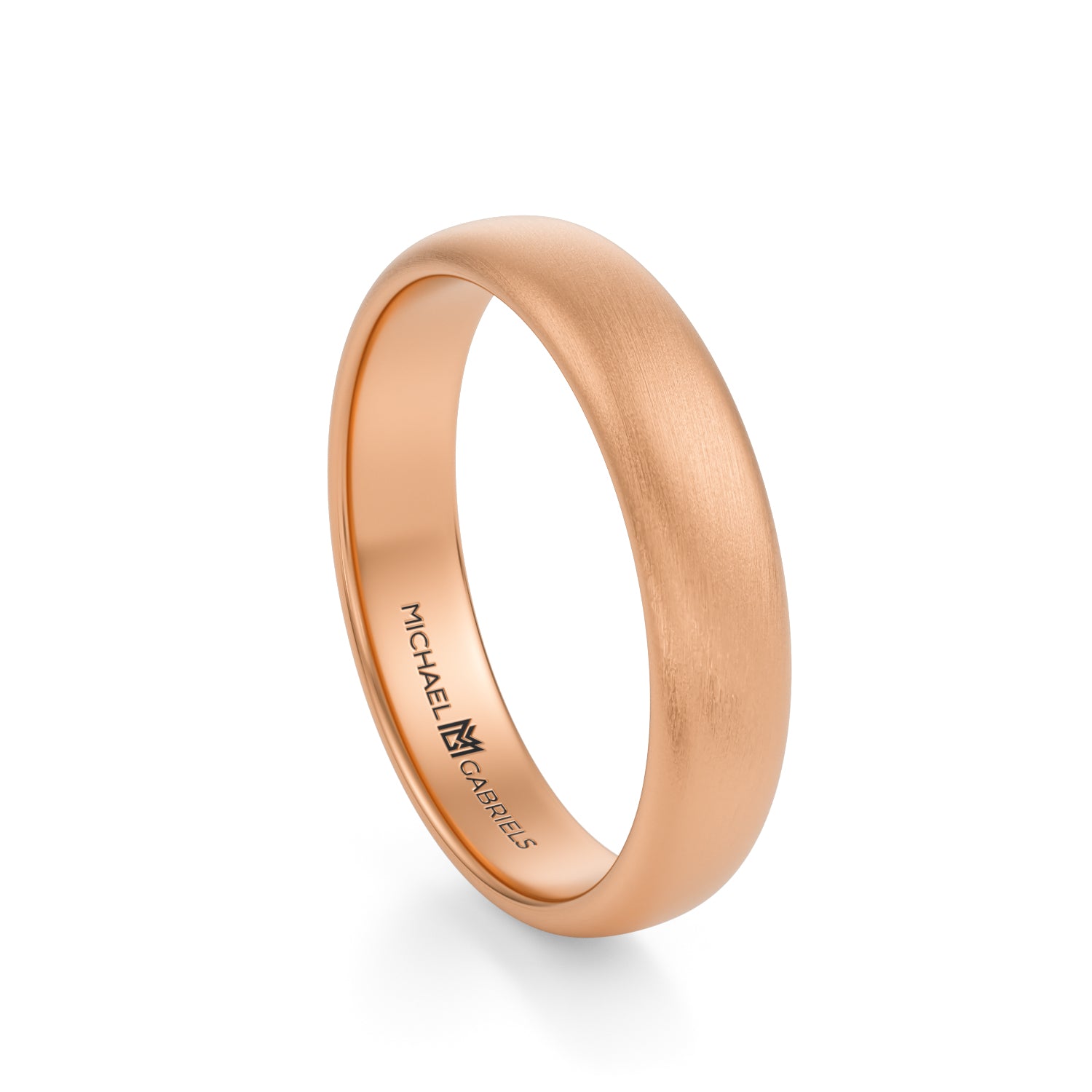 4mm Mens Wedding Band - Matte - Michael Gabriels