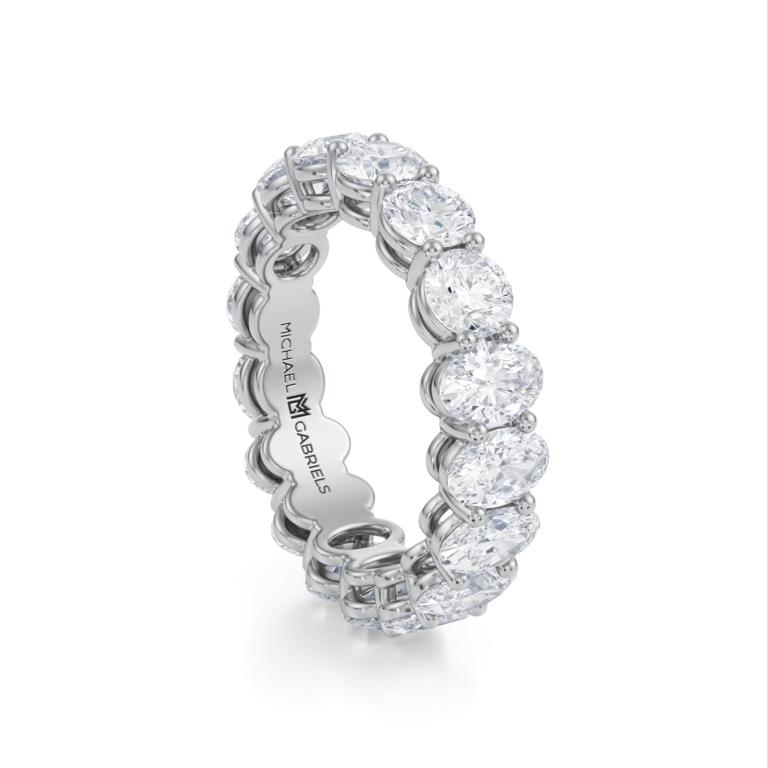 5 Carat Oval And Round Eternity Ring - Michael Gabriels