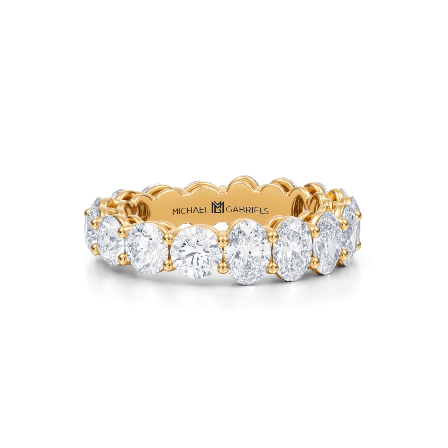 5 Carat Oval And Round Eternity Ring - Michael Gabriels