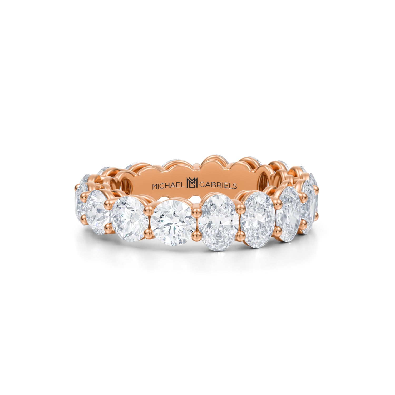 5 Carat Oval And Round Eternity Ring - Michael Gabriels