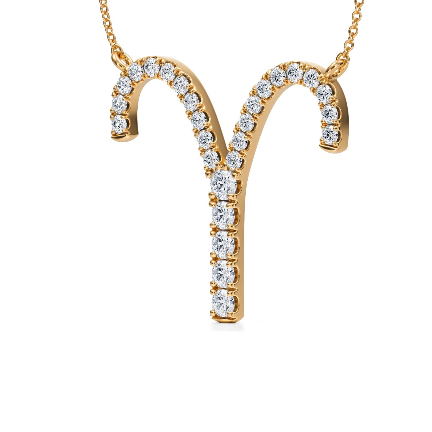 Aries Zodiac Necklace (1 Carat) - Michael Gabriels