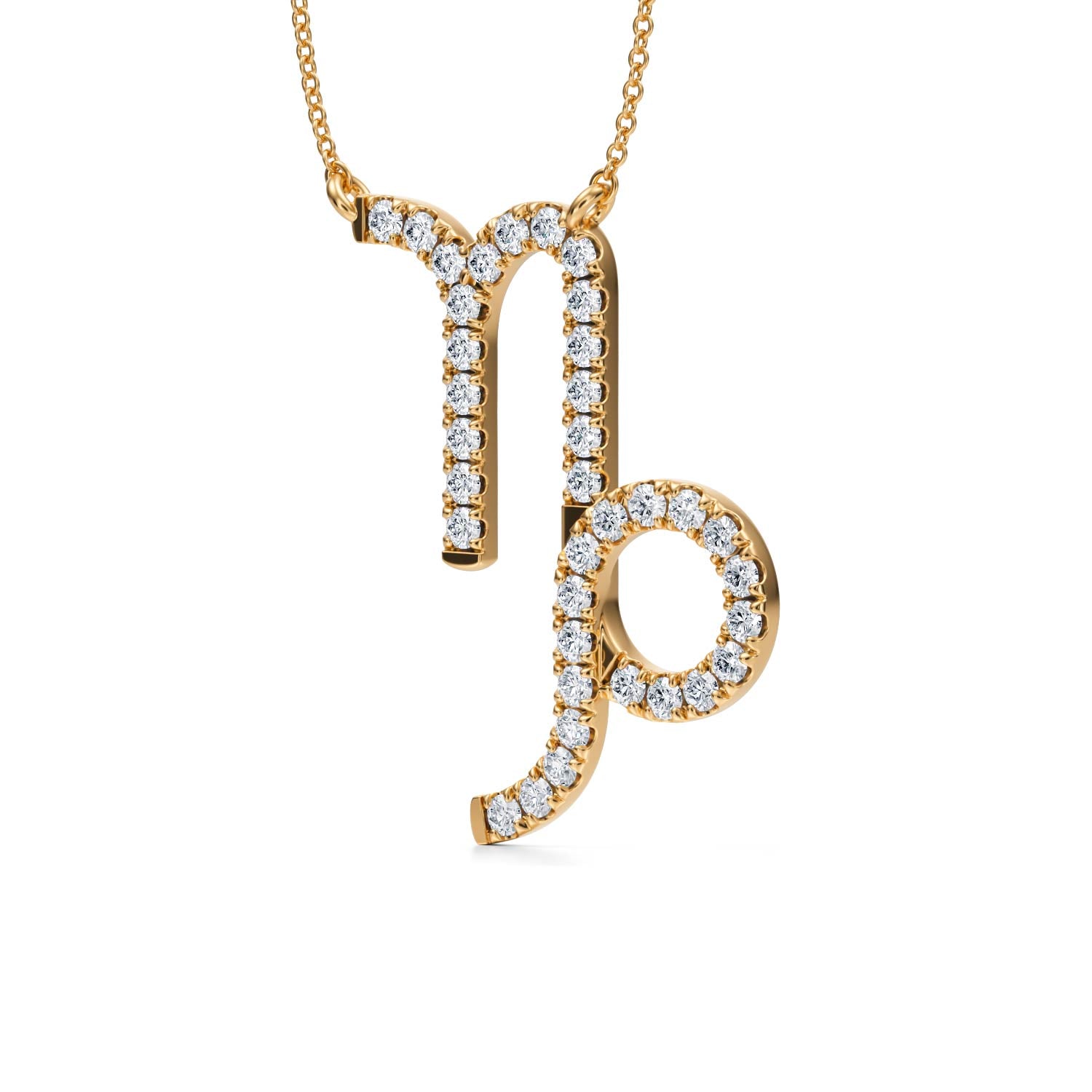 Capricorn Zodiac Necklace (1 Carat) - Michael Gabriels