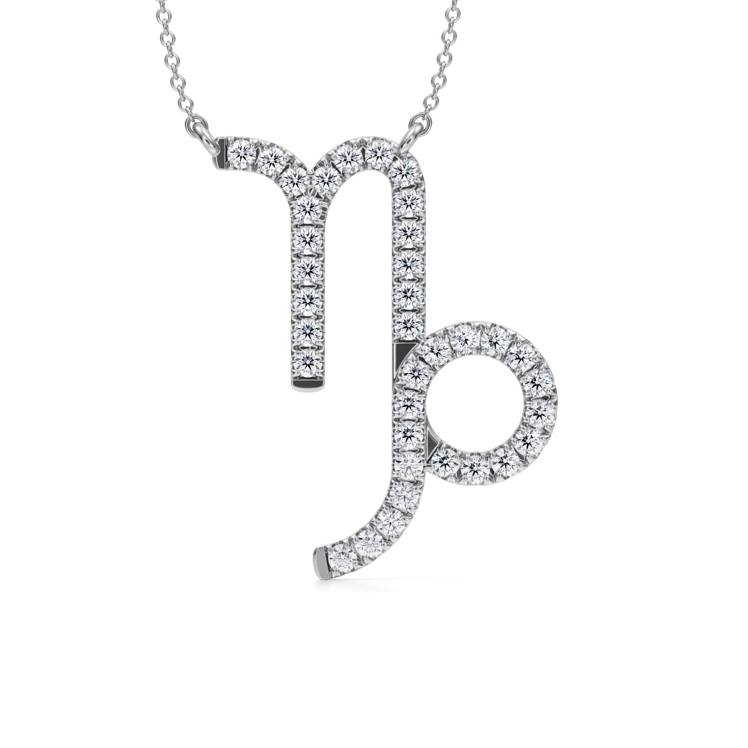 Capricorn Zodiac Necklace (1 Carat) - Michael Gabriels