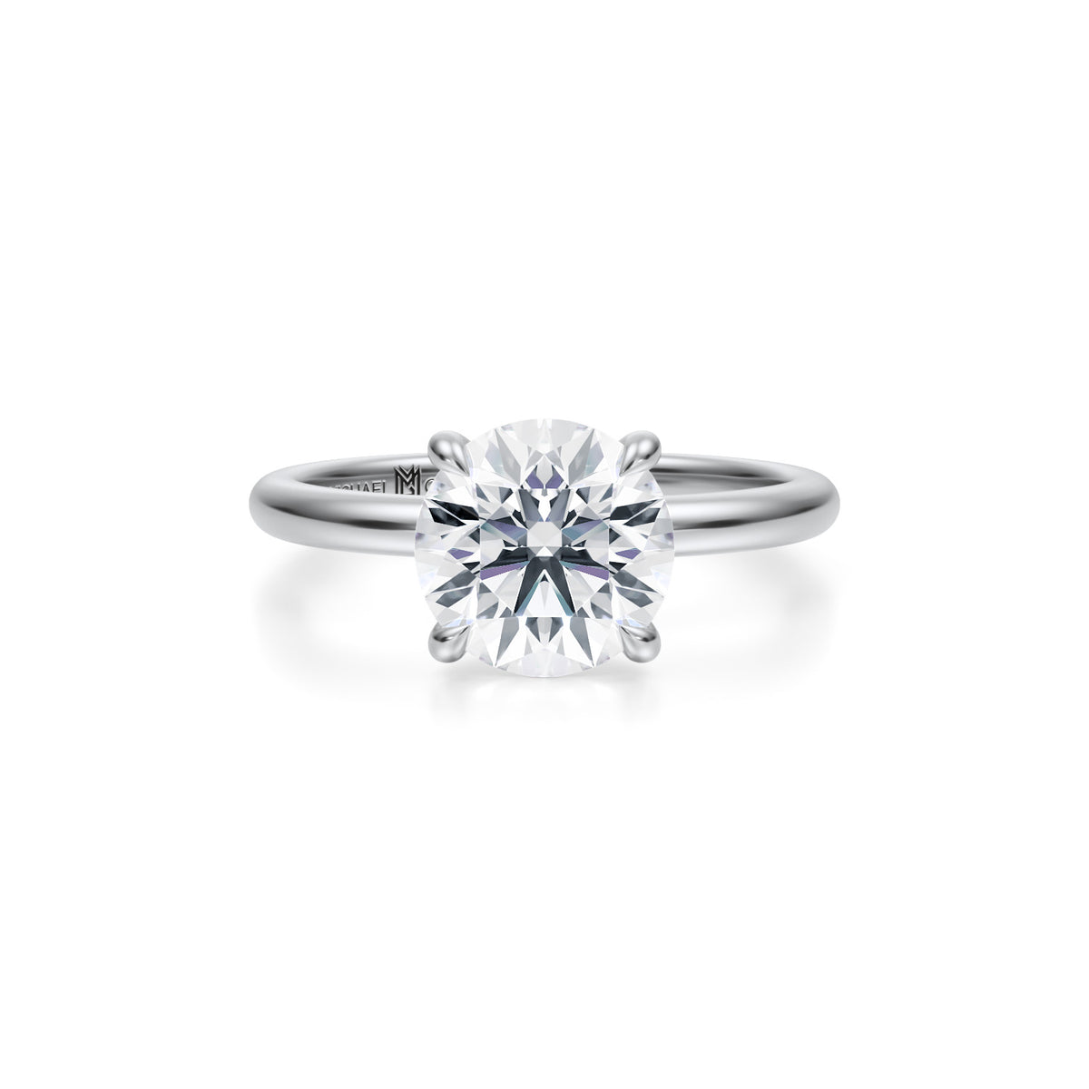 Classic Round Solitaire Ring (3.50 Carat F-VS1) 1/2 Deposit - Michael Gabriels