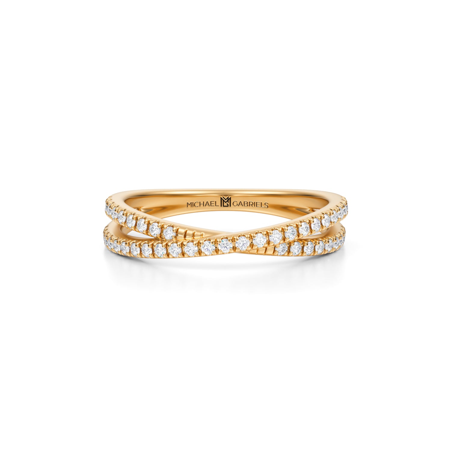 Criss Cross Diamond Ring - Michael Gabriels