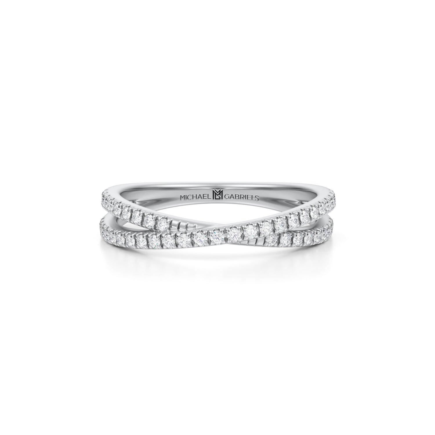 Criss Cross Diamond Ring - Michael Gabriels