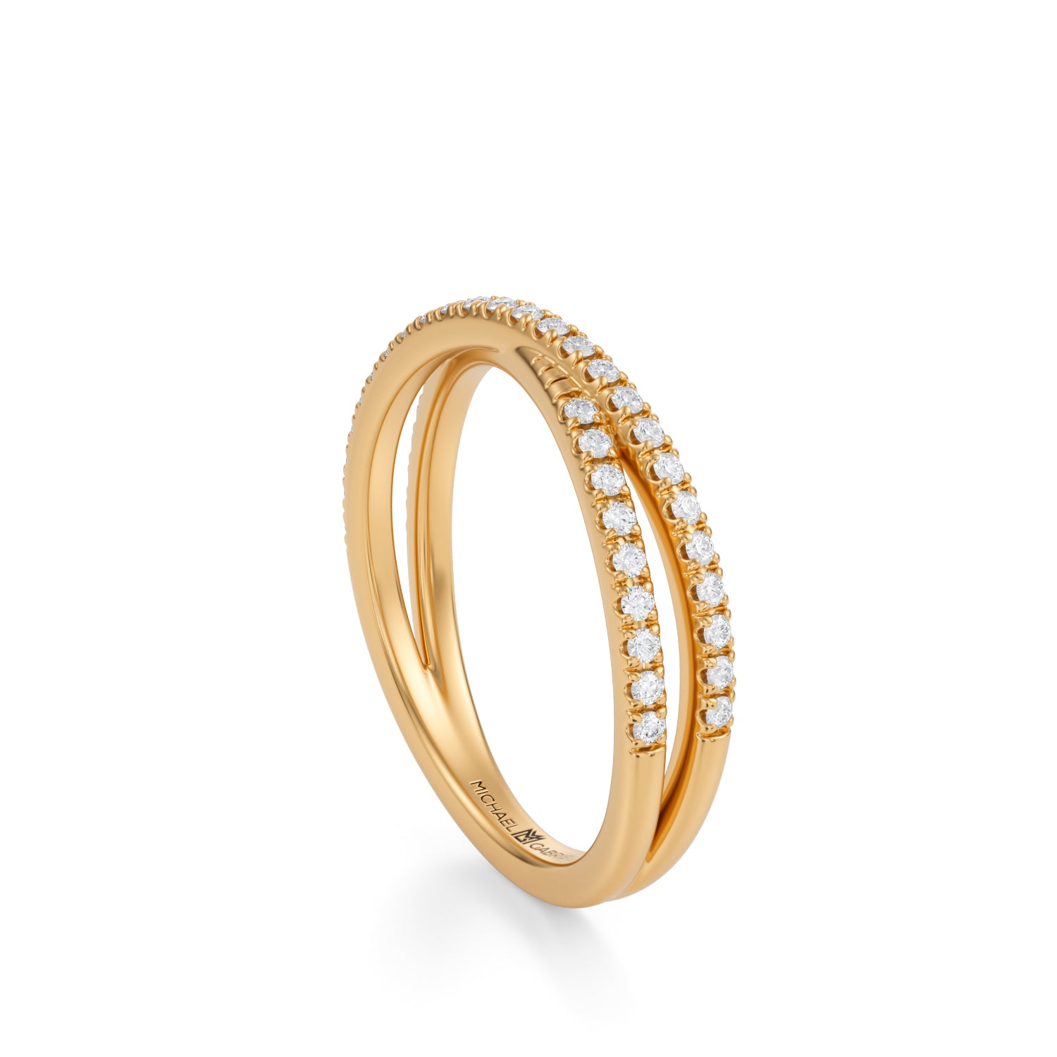 Criss Cross Diamond Ring - Michael Gabriels