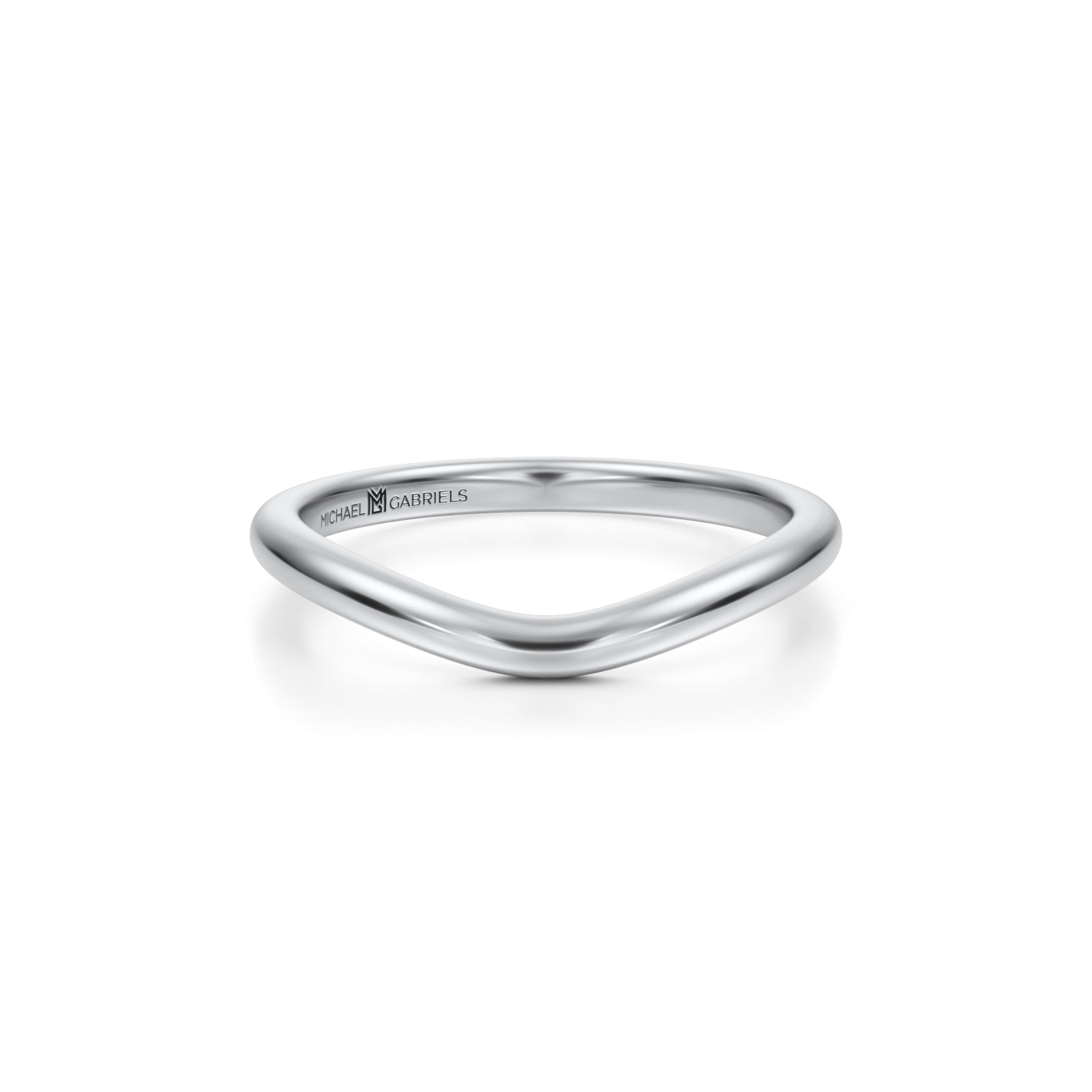 Curved Gold Wedding Band - Michael Gabriels
