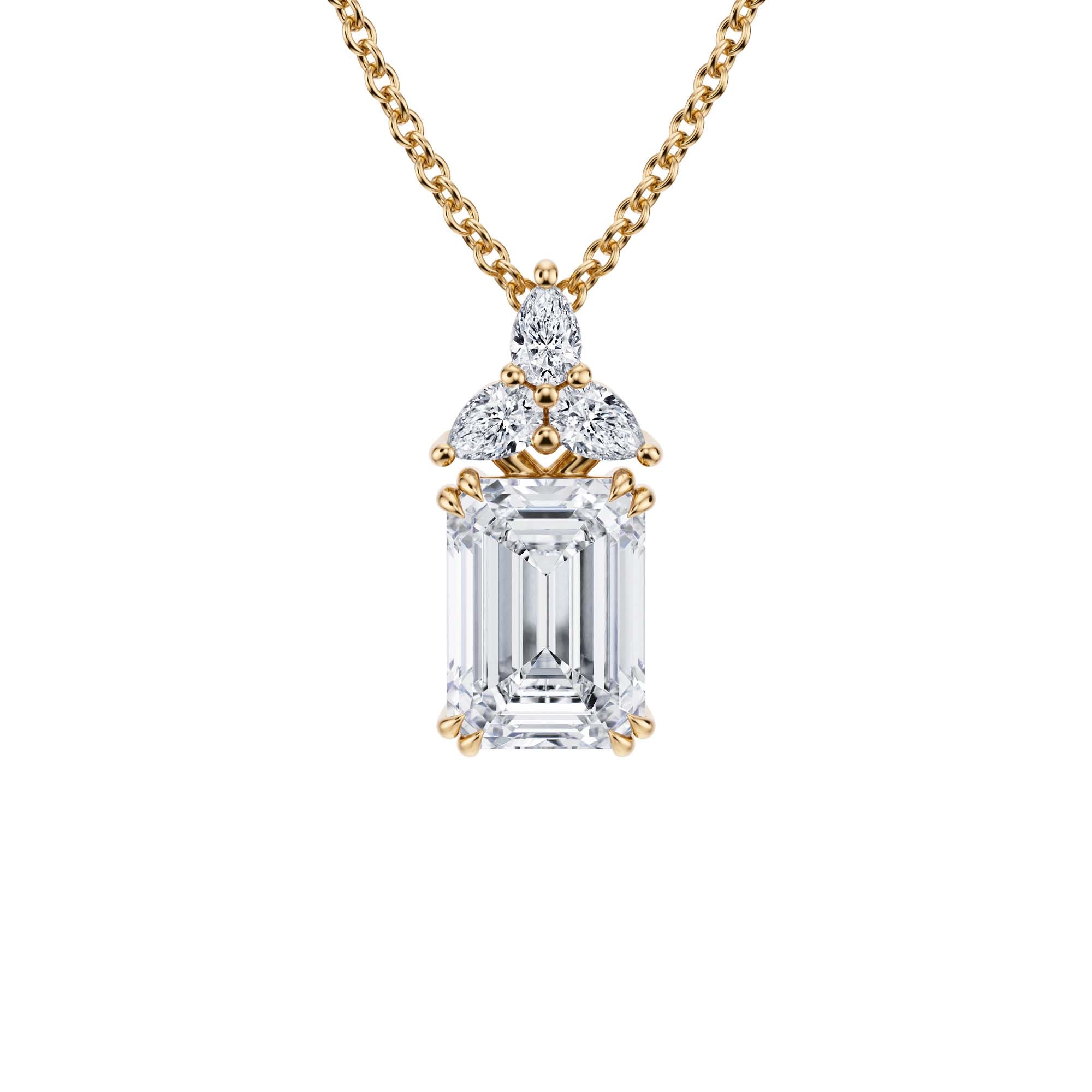 Emerald Fancy Shape Pendant - Michael Gabriels