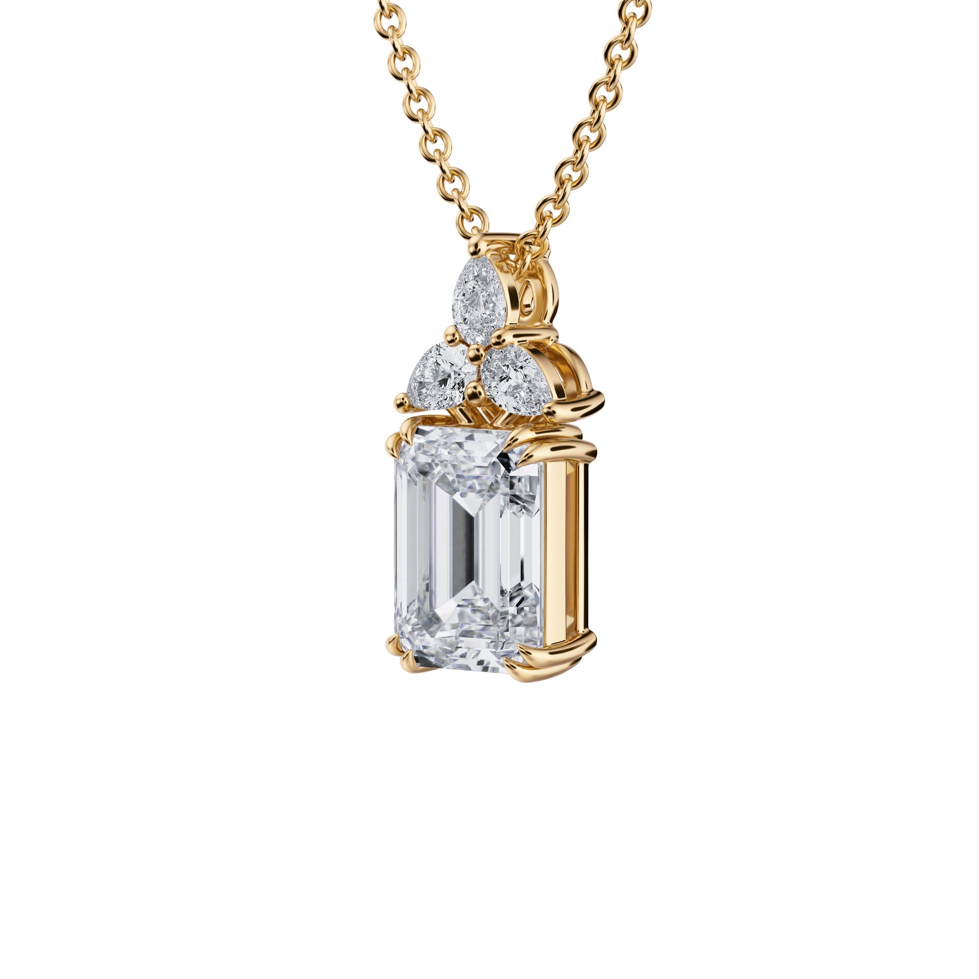 Emerald Fancy Shape Pendant - Michael Gabriels