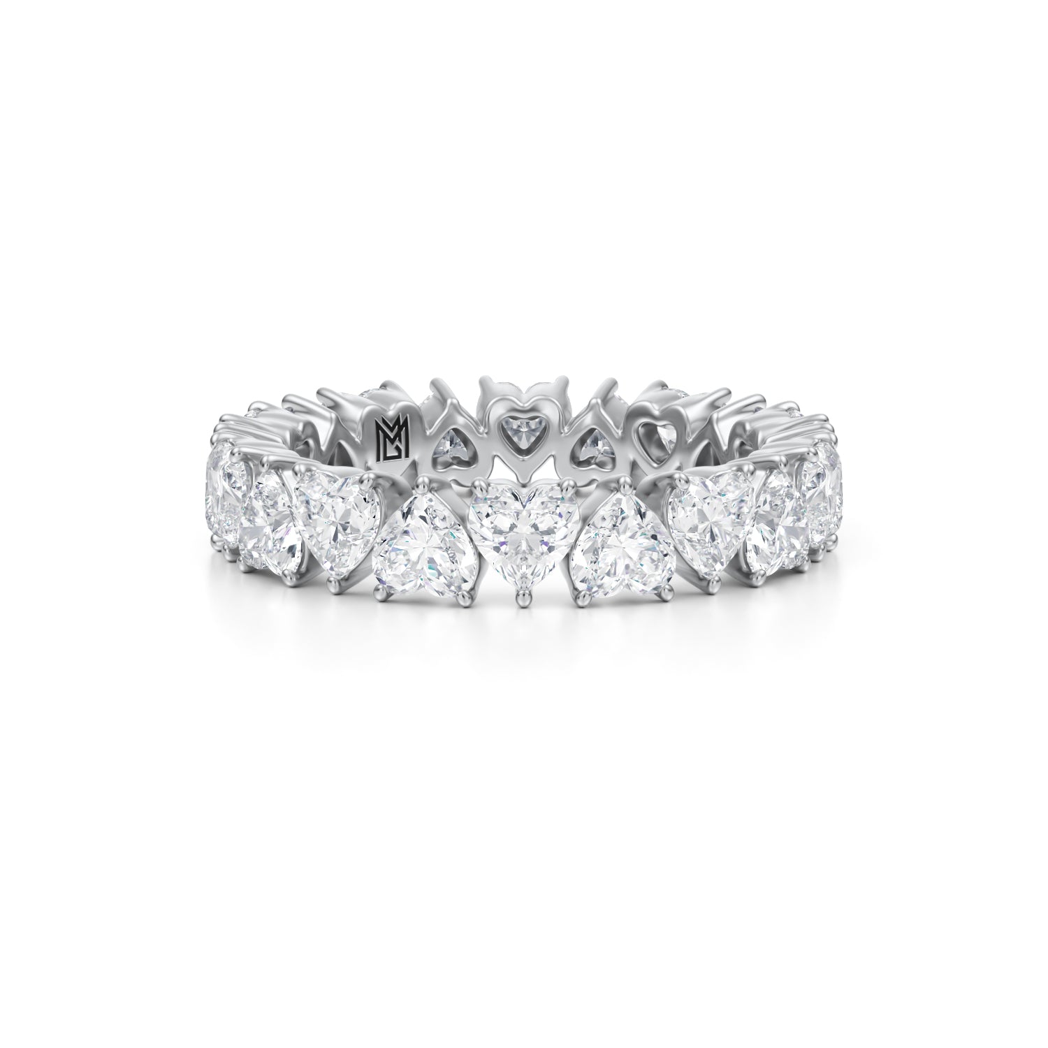 Heart Shape Lab Grown Diamond Eternity Band - Michael Gabriels