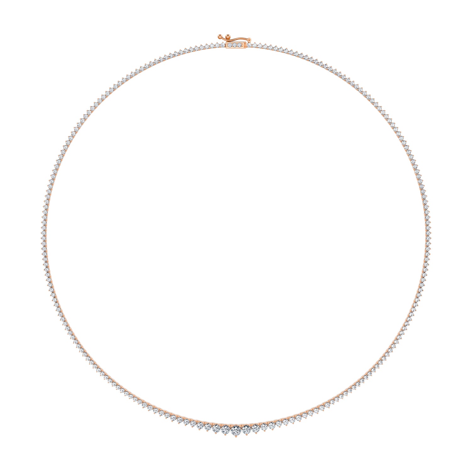 Lab Grown Diamond Graduated Tennis Necklace - Michael Gabriels
