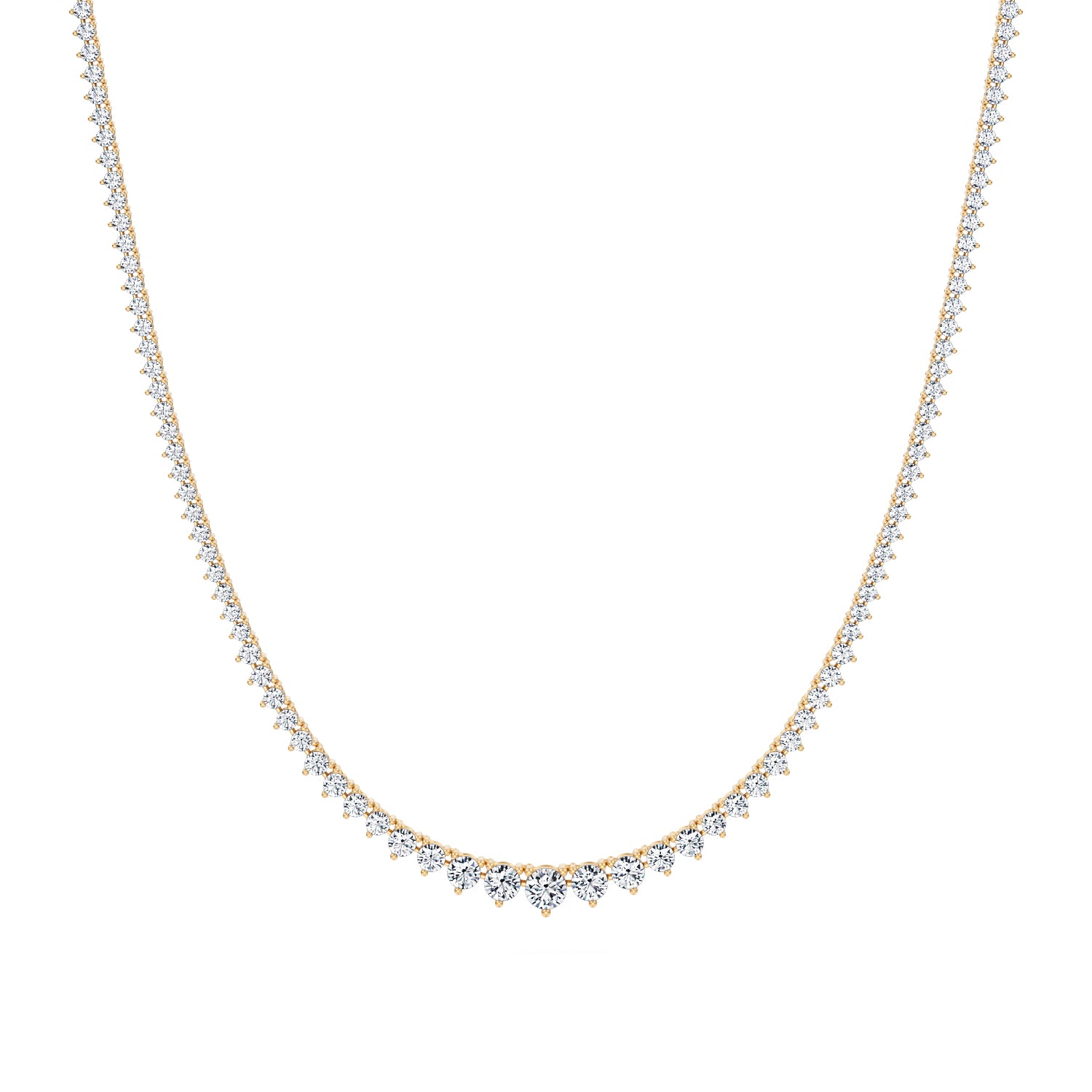Lab Grown Diamond Graduated Tennis Necklace - Michael Gabriels