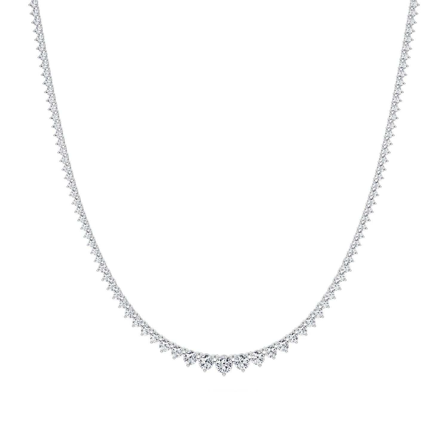 Lab Grown Diamond Graduated Tennis Necklace - Michael Gabriels