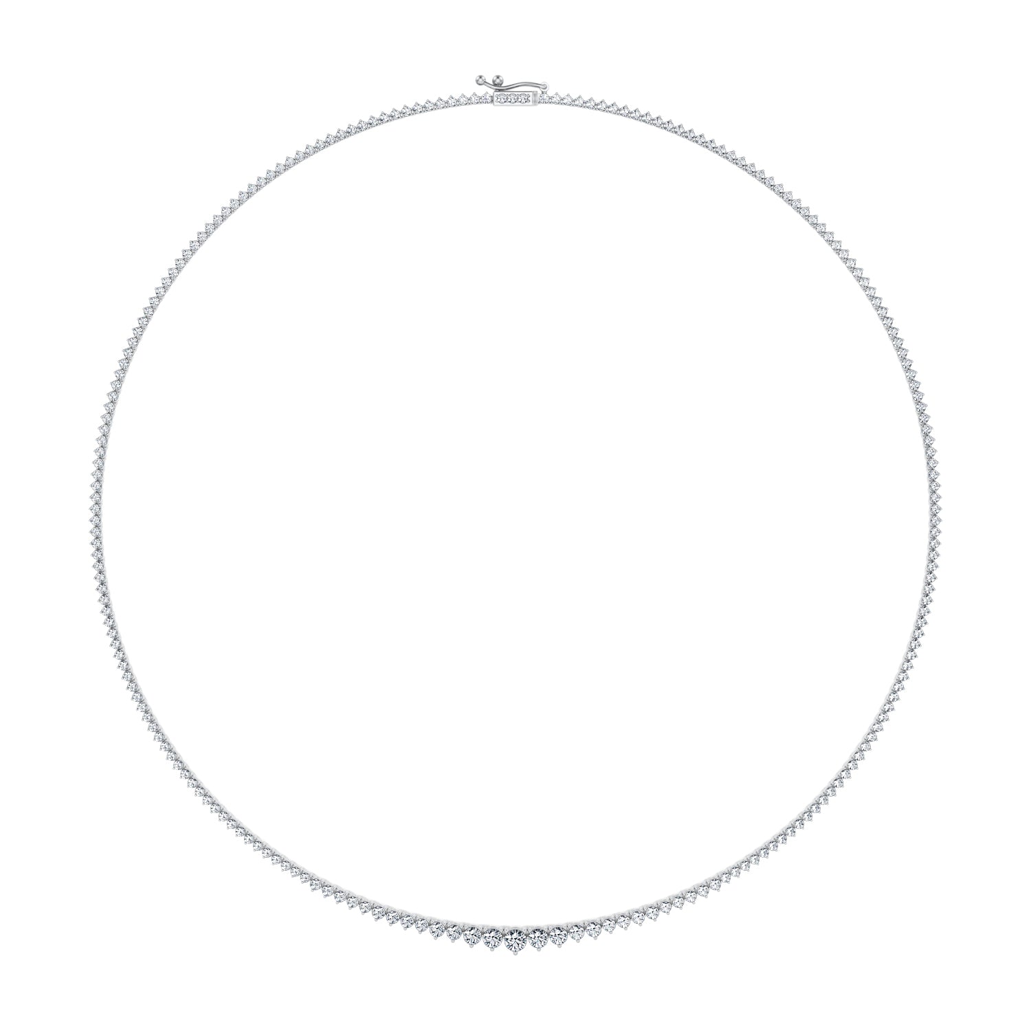 Lab Grown Diamond Graduated Tennis Necklace - Michael Gabriels