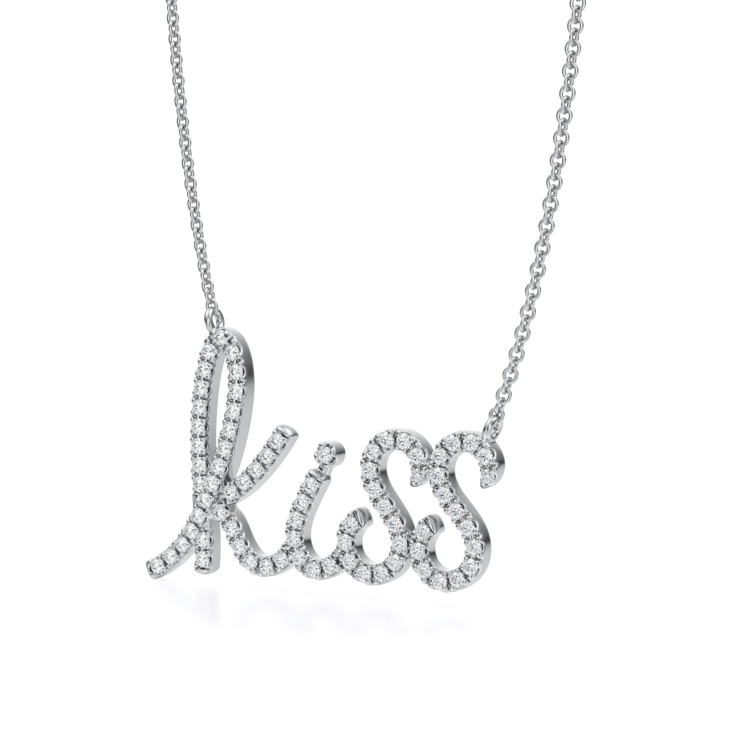 Lab Grown Diamond Kiss Pendant Necklace - Michael Gabriels