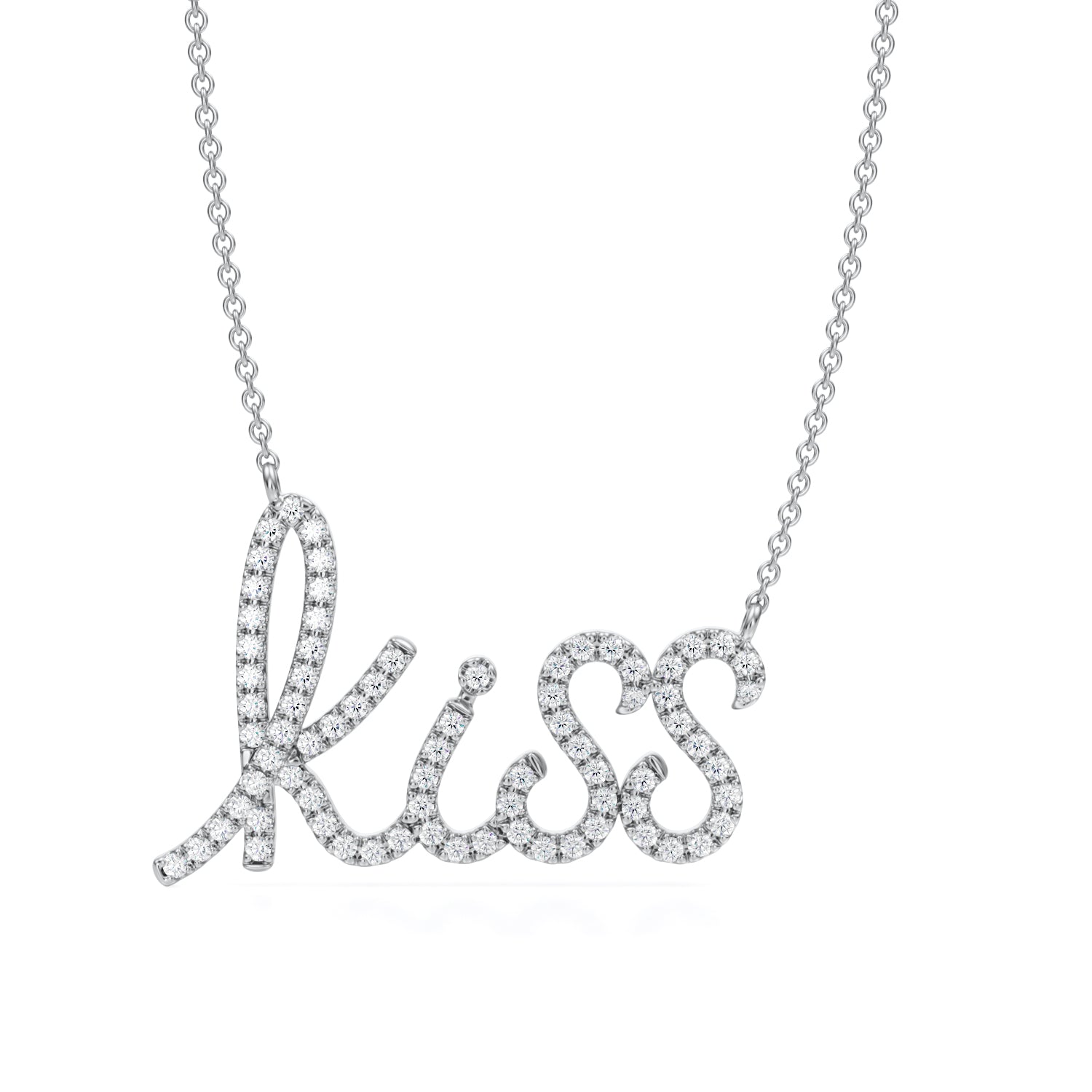 Lab Grown Diamond Kiss Pendant Necklace - Michael Gabriels
