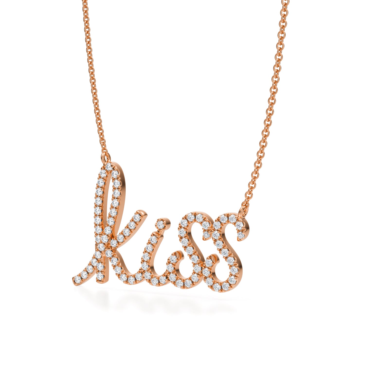 Lab Grown Diamond Kiss Pendant Necklace - Michael Gabriels