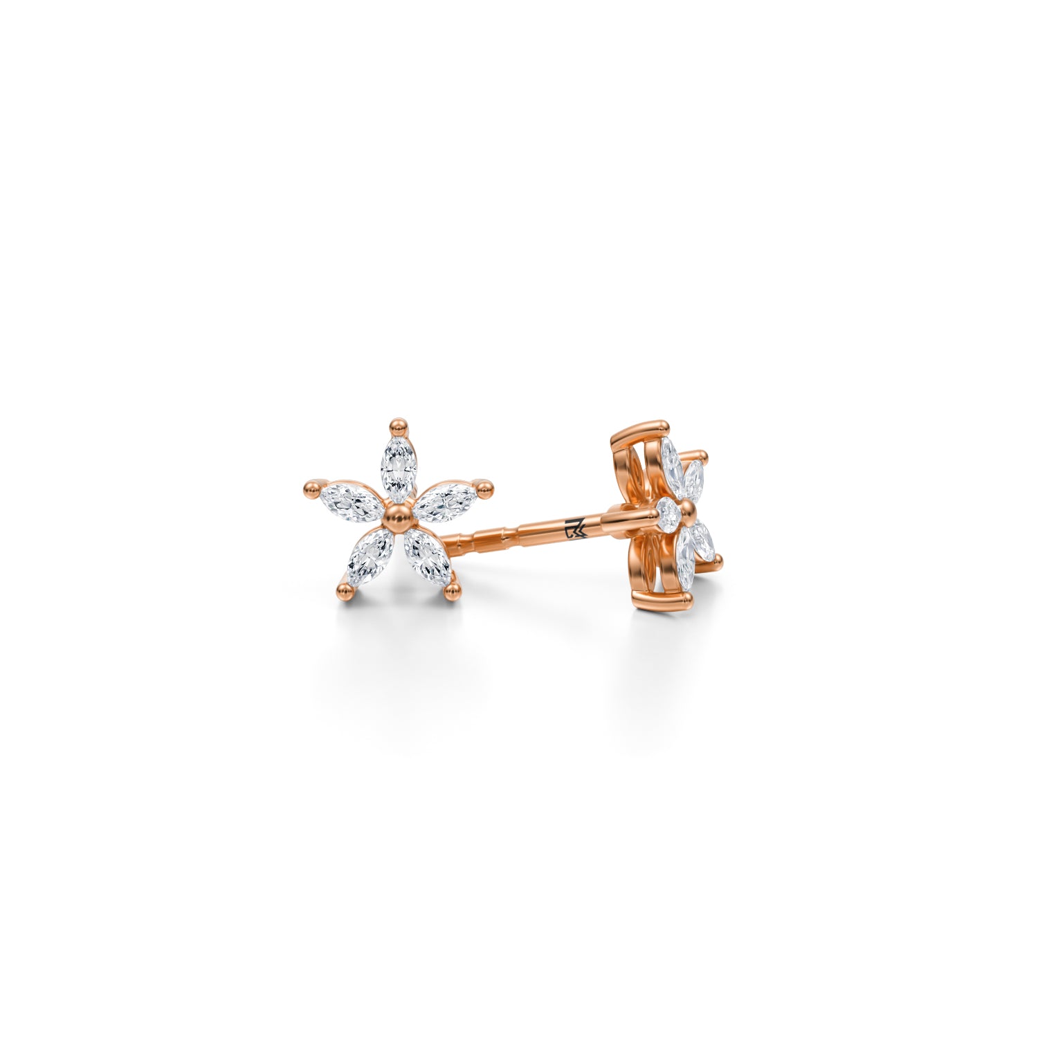 Marquise Flower Cluster Stud Earrings - Michael Gabriels